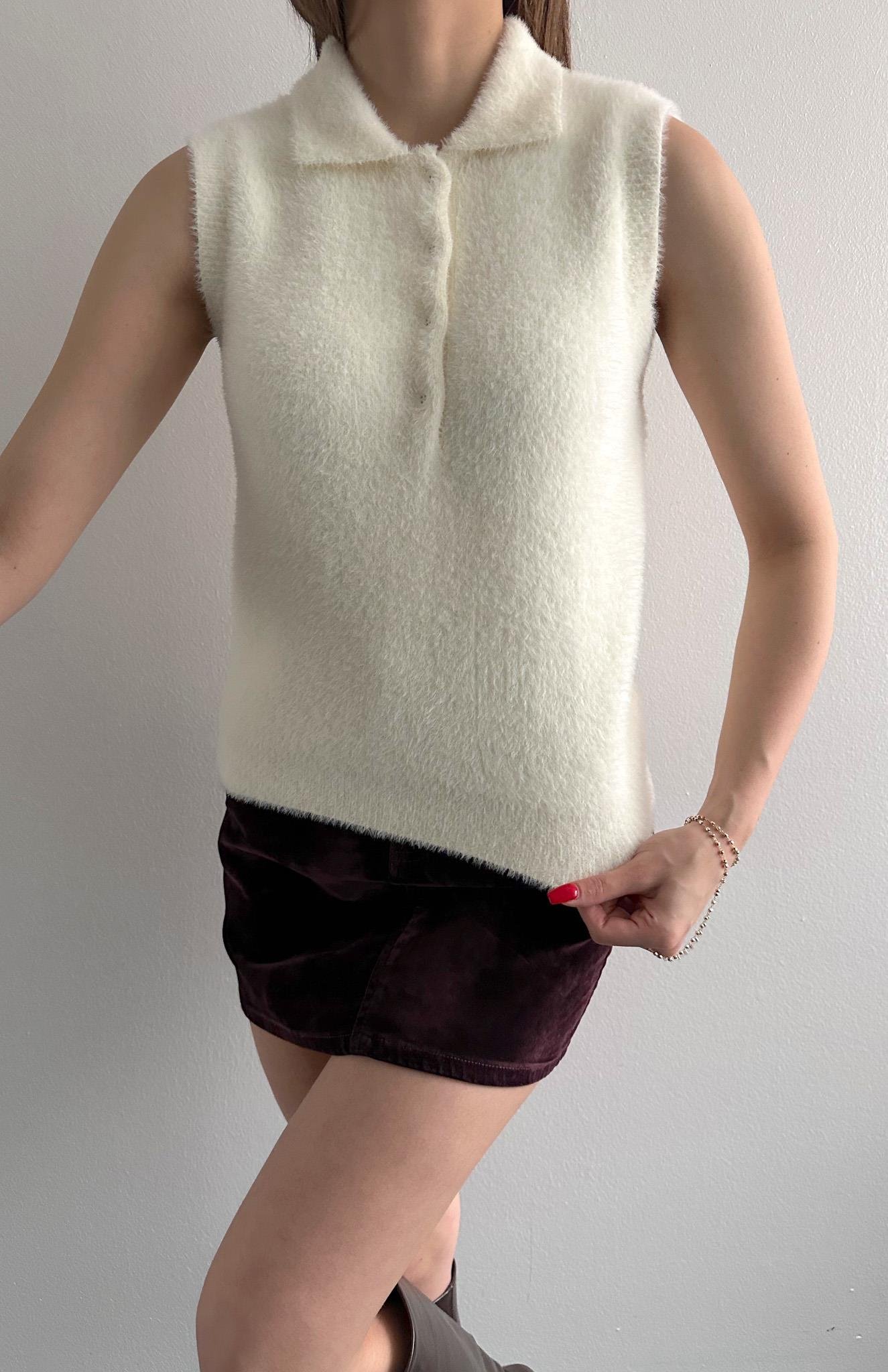 Suni Kürklü Yelek EKRU