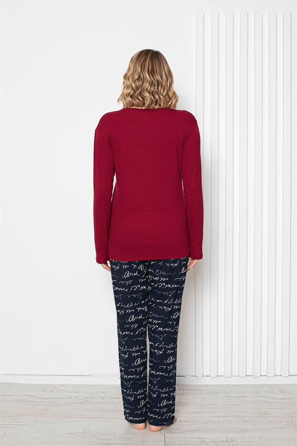 Tekten 1740 Kadın Uzun Kollu Pijama Takımı