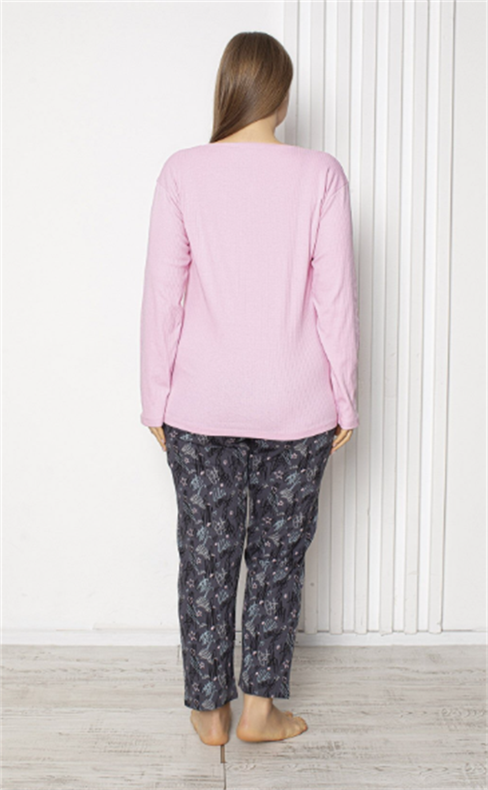 Tekten 1800 Kadın Uzun Kollu Pijama Takımı