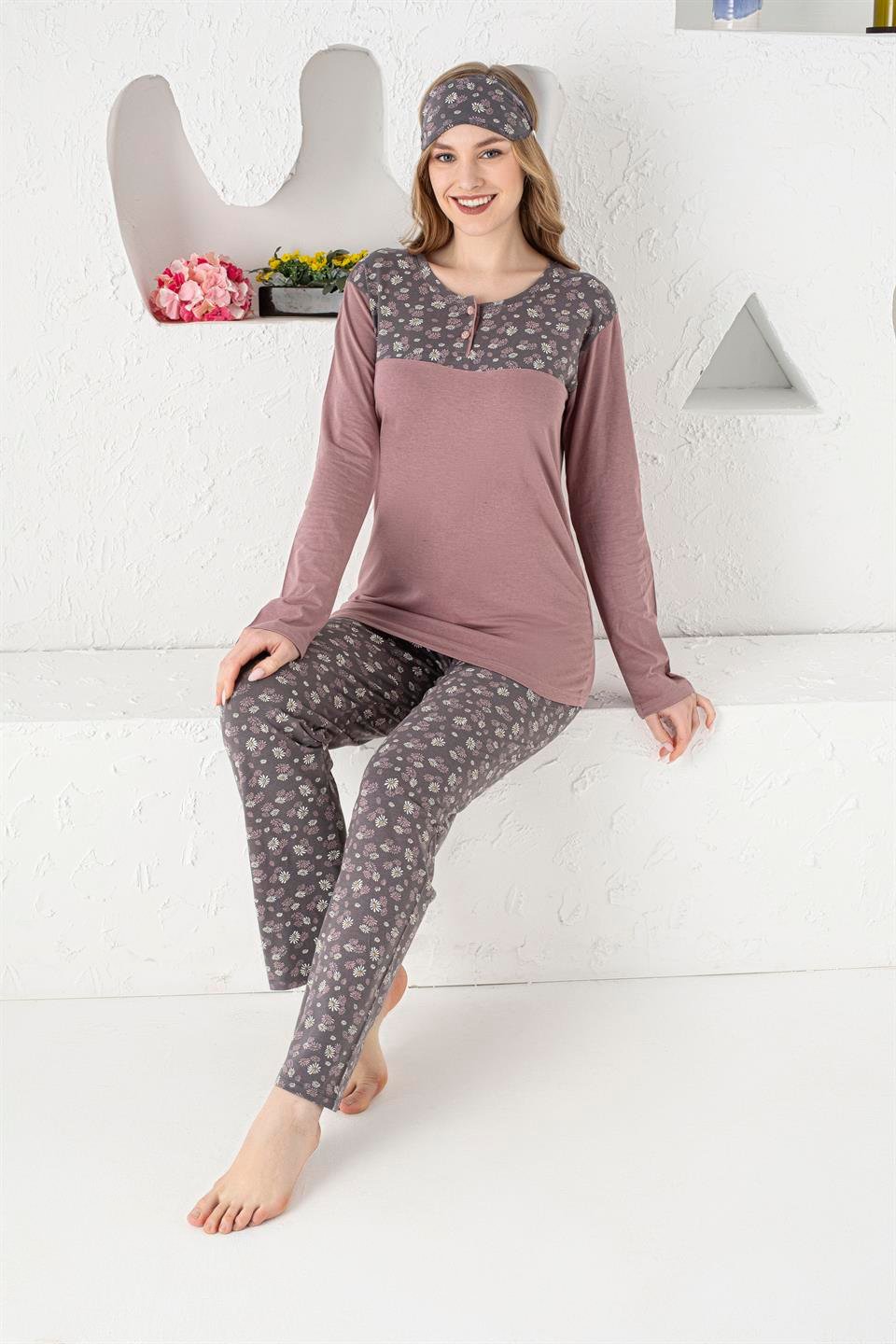Tekten 2330 Kadın Uzun Kollu Pijama Takımı