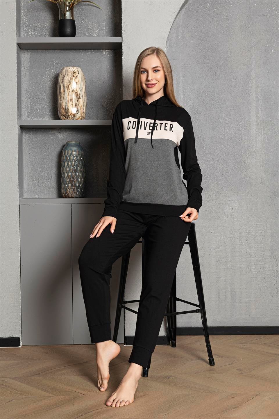 Tekten 3100 Kadın Uzun Kollu Pijama Takımı