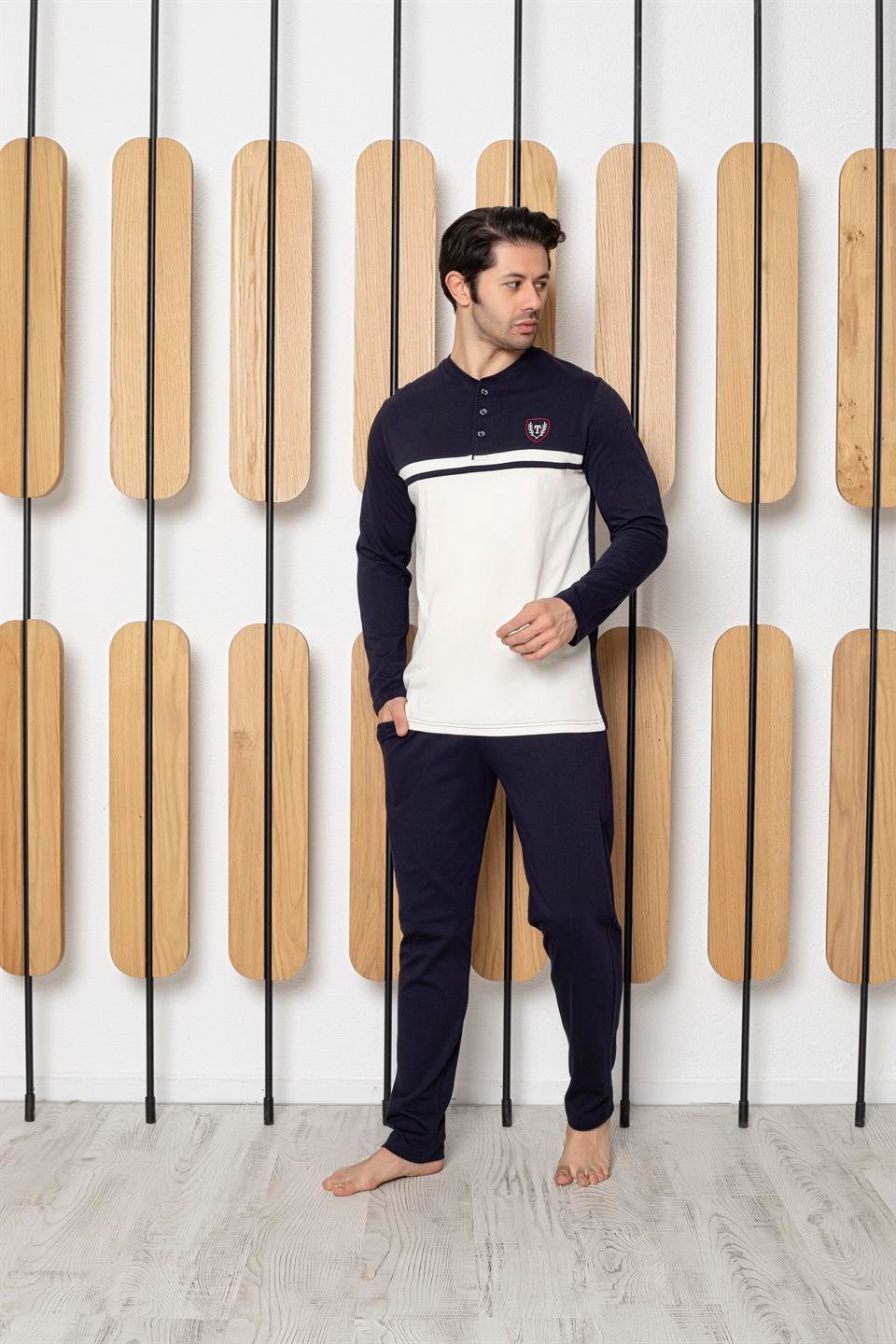 Tekten 3920 Erkek Uzun Kollu Pijama Takımı