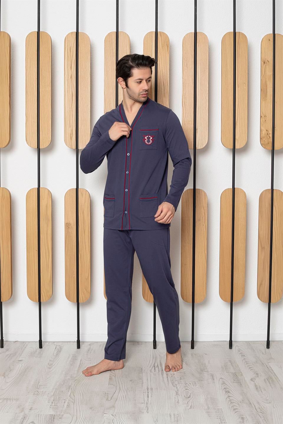 Tekten 4010 Erkek Uzun Kollu Pijama Takımı