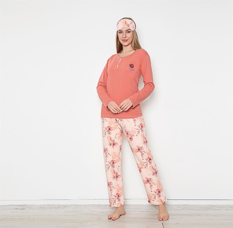 Tekten 580 Kadın Uzun Kollu Pijama Takımı