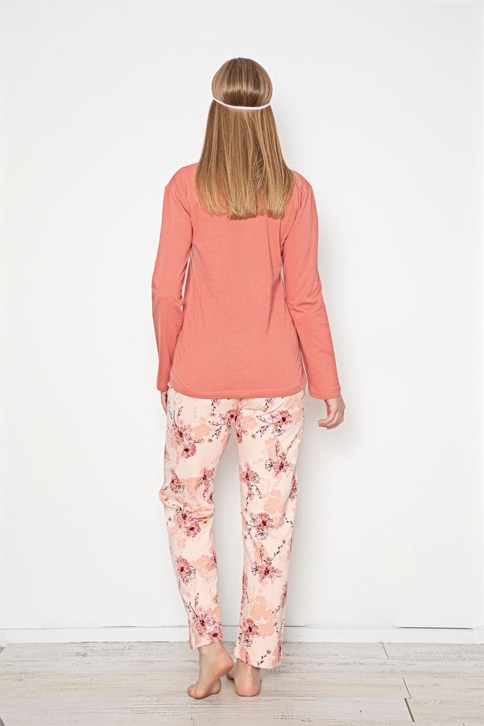 Tekten 580 Kadın Uzun Kollu Pijama Takımı