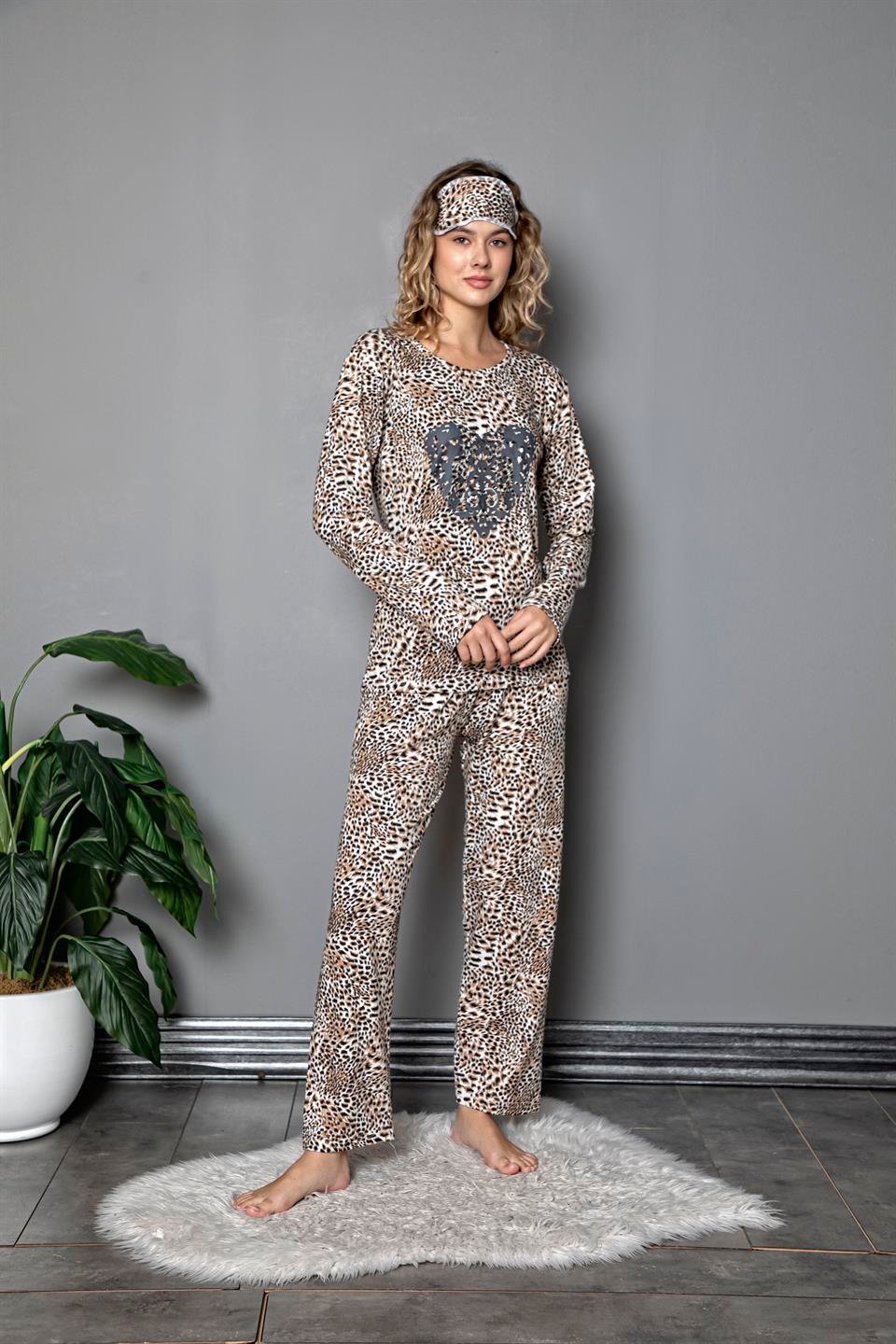Tekten 630 Kadın Uzun Kollu Pijama Takımı