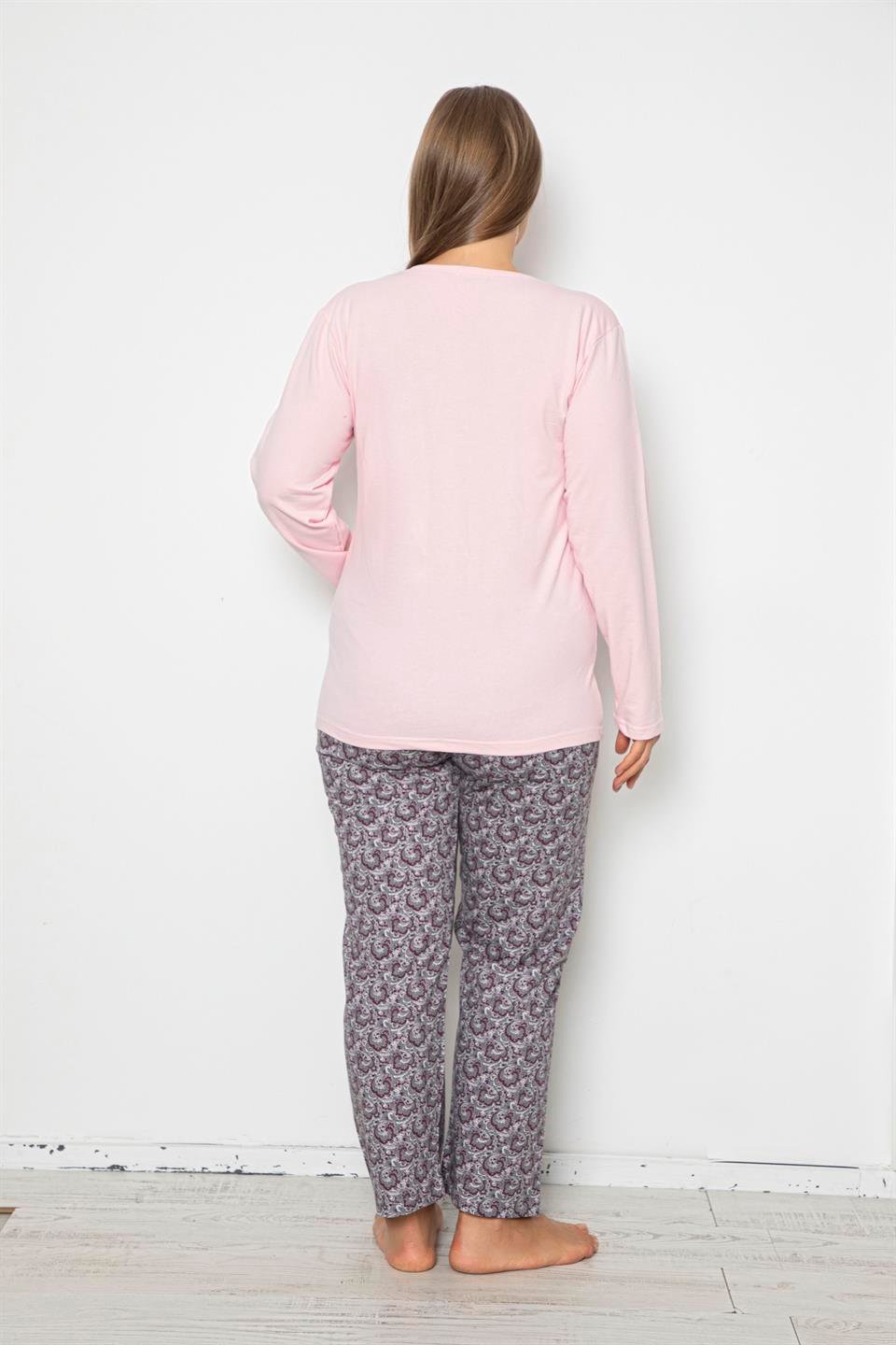 Tekten 950 Kadın Uzun Kollu Pijama Takımı