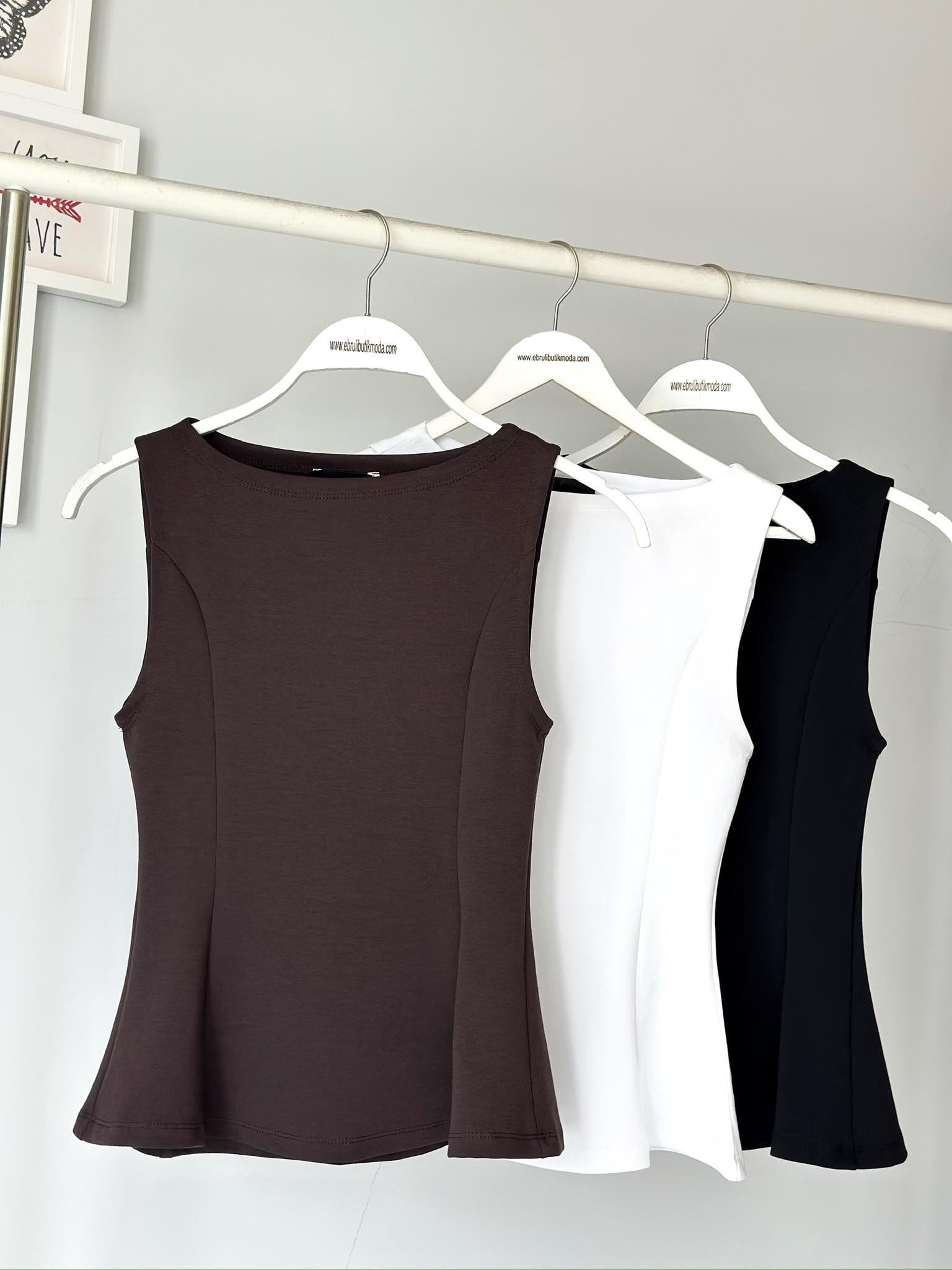 KAYIK YAKA PEPLUM BLUZ
