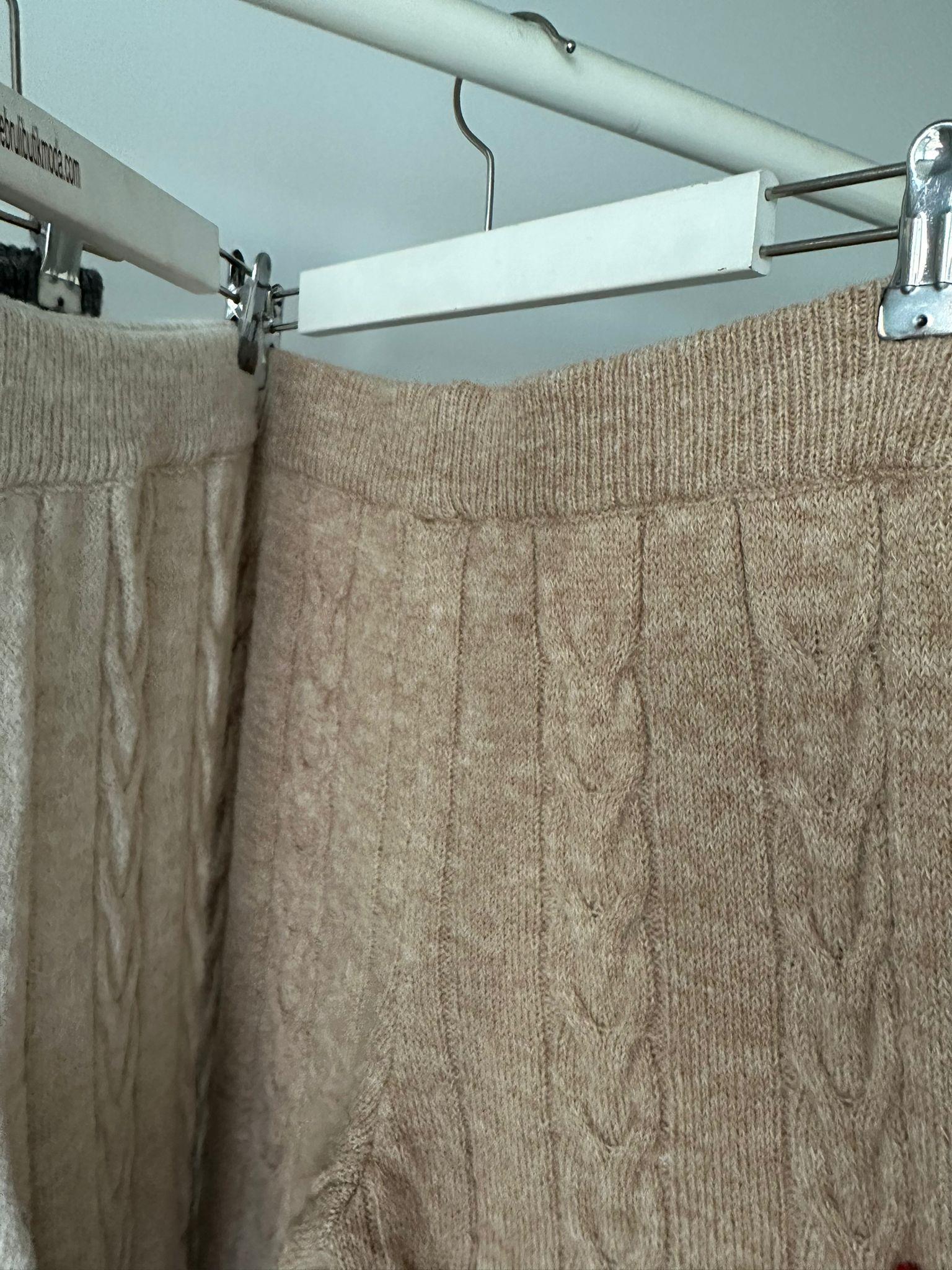 SAÇ ÖRGÜ TRİKO PANTOLON