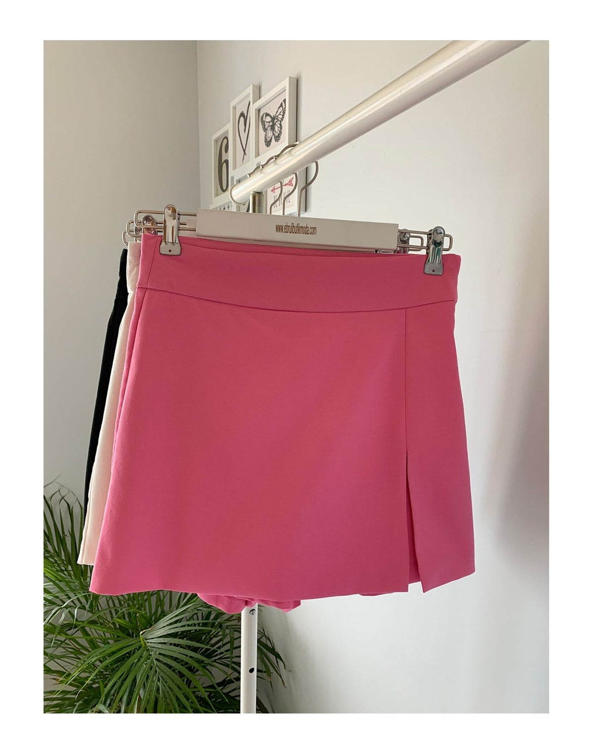 YIRTMAÇLI ŞORT ETEK