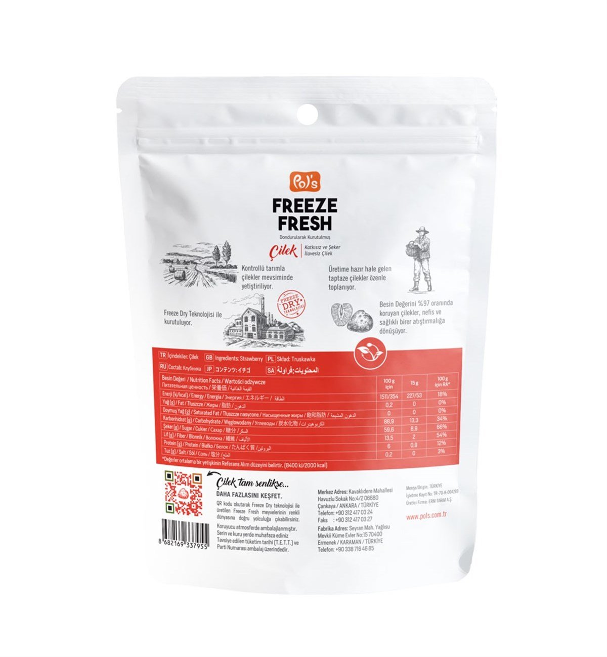 Freeze Fresh Çilek 15 gr.