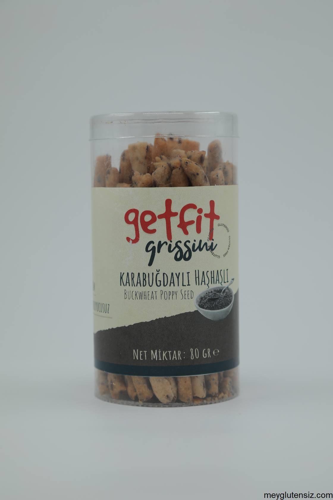 GetFit Karabuğdaylı Haşhaşlı Grissini 80gr