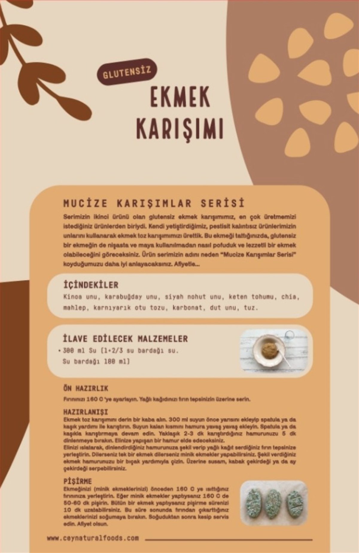 Glutensiz Ekmek Karışımı 300 g