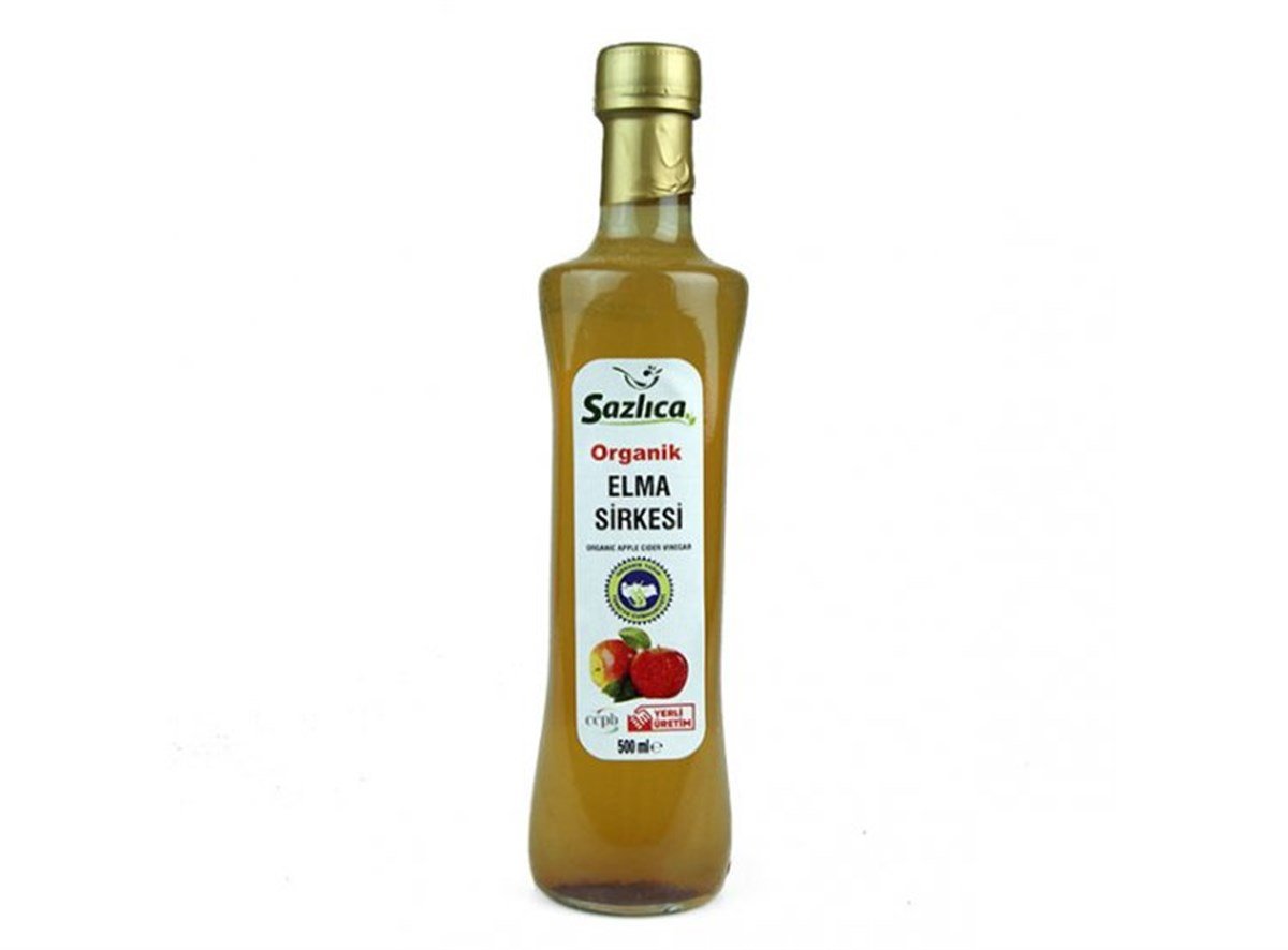 Sazlıca Organik Elma Sirkesi 500 ml.