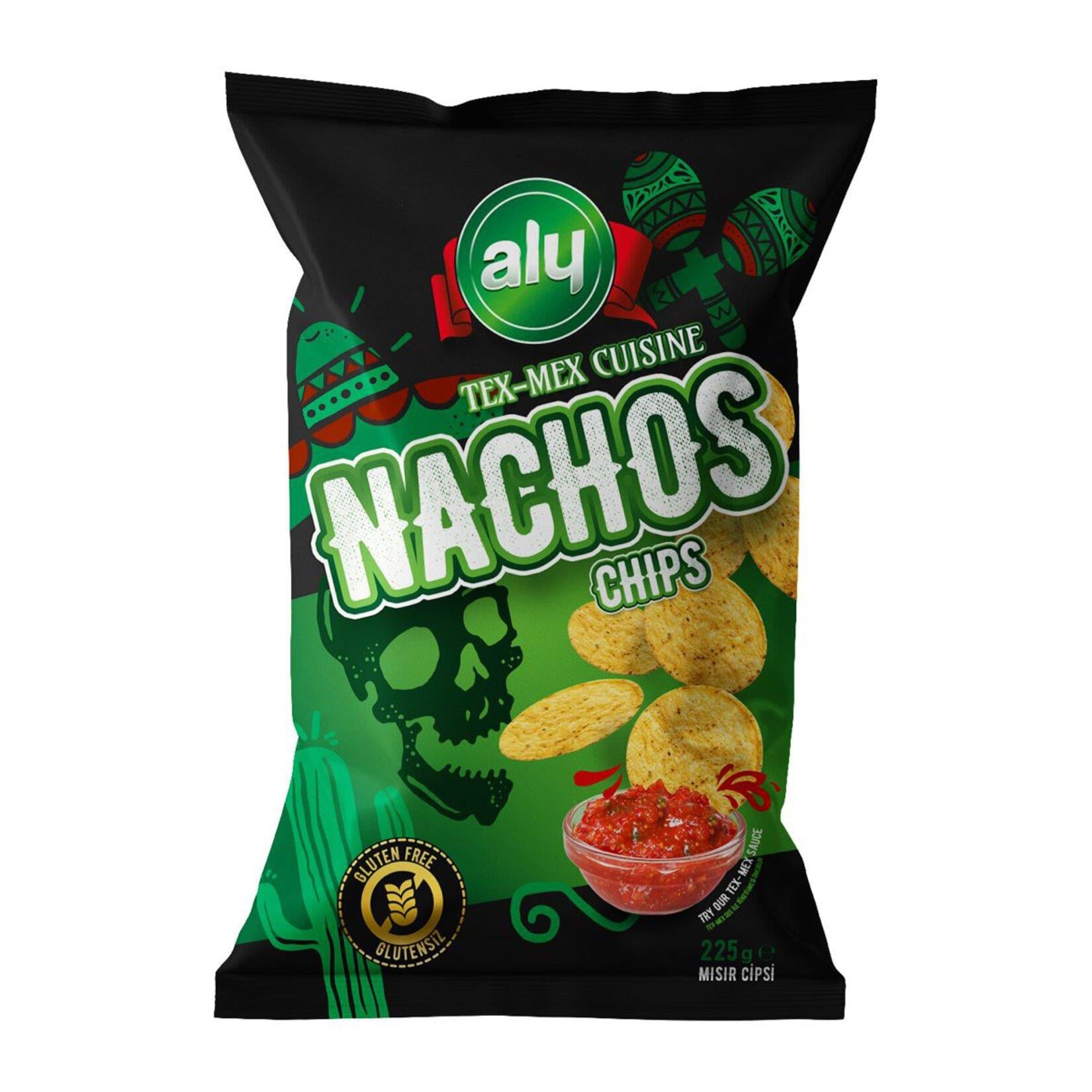 ALY NACHO GLUTENSİZ CİPS 225GR