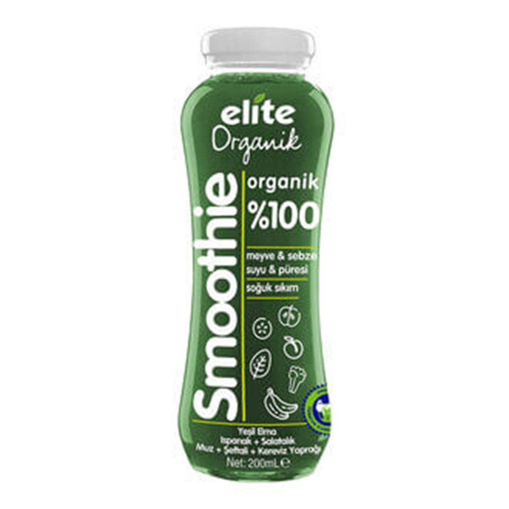 ELİTE ORG.YEŞİL MEYV.200 ML