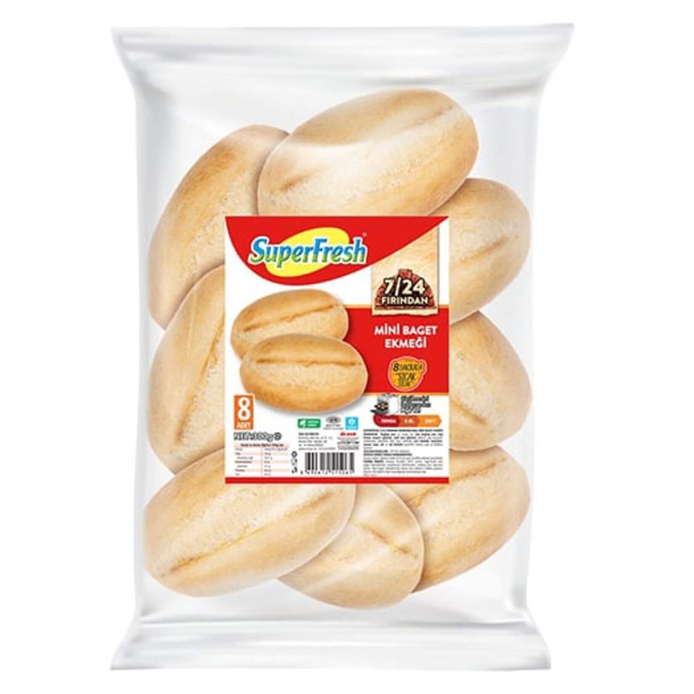 S.FRESH DONUK 8 Lİ BAGET EKMEK 300GR 