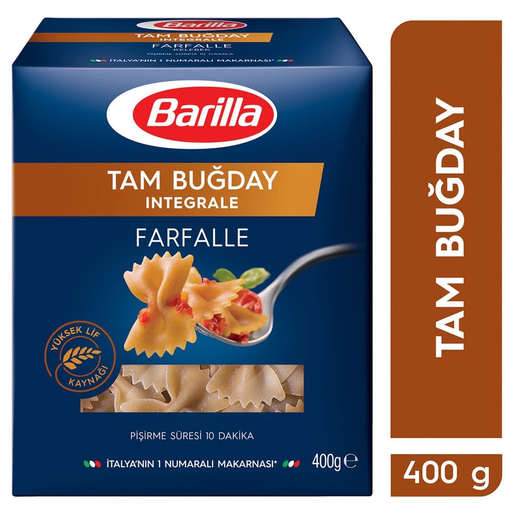 BARILLA İNTEGRALE KELEBEK 400GR