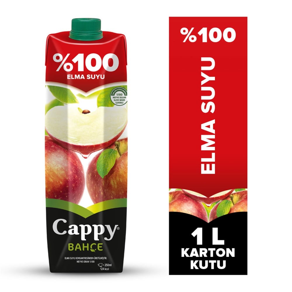 CAPPY ELMA SUYU 1 LT.%100
