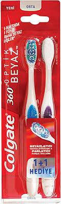 COLGATE 360 ORTA OPTİK WHİTE FIRÇA 1+1