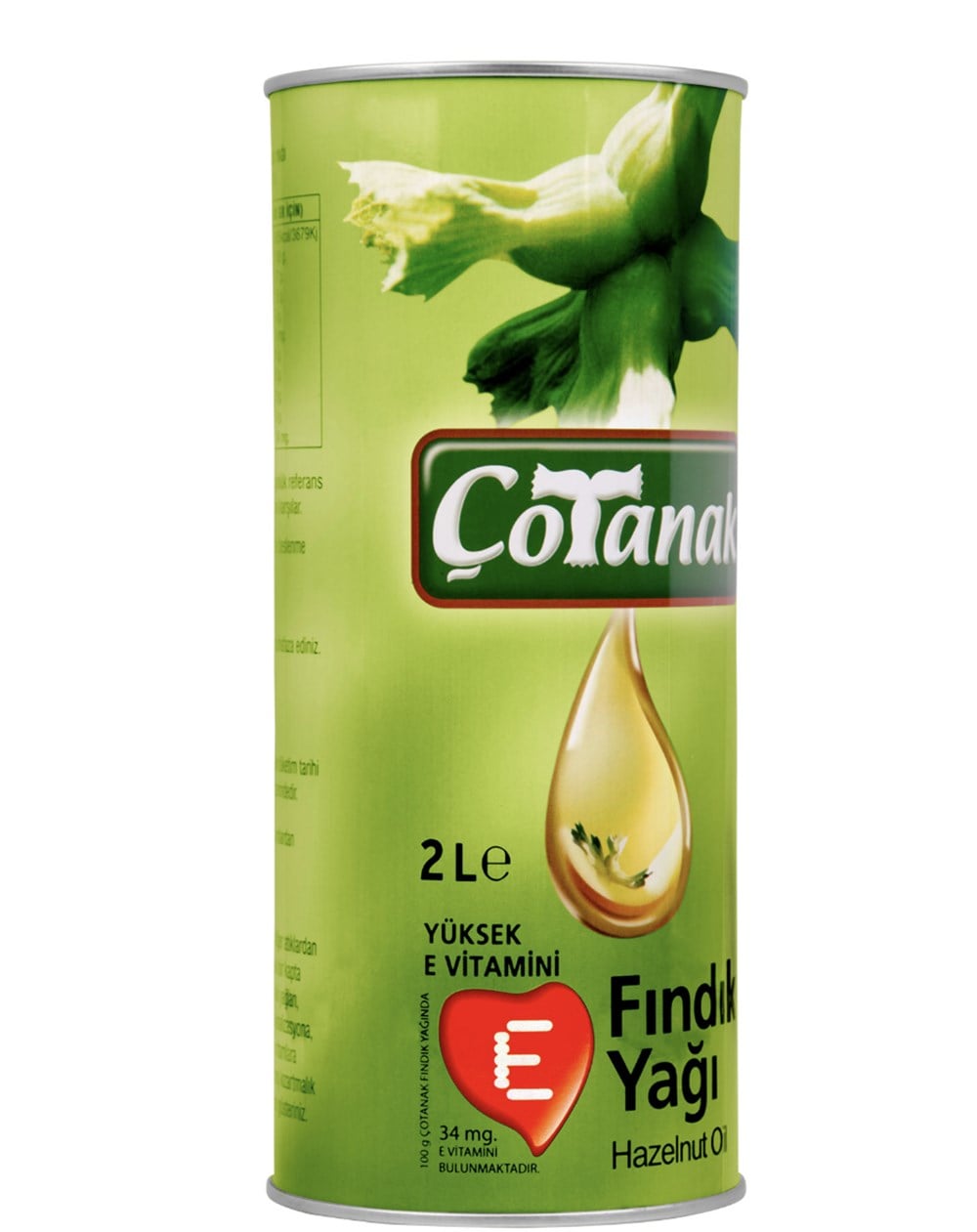 ÇOTANAK FINDIK YAĞ 2 LT TNK