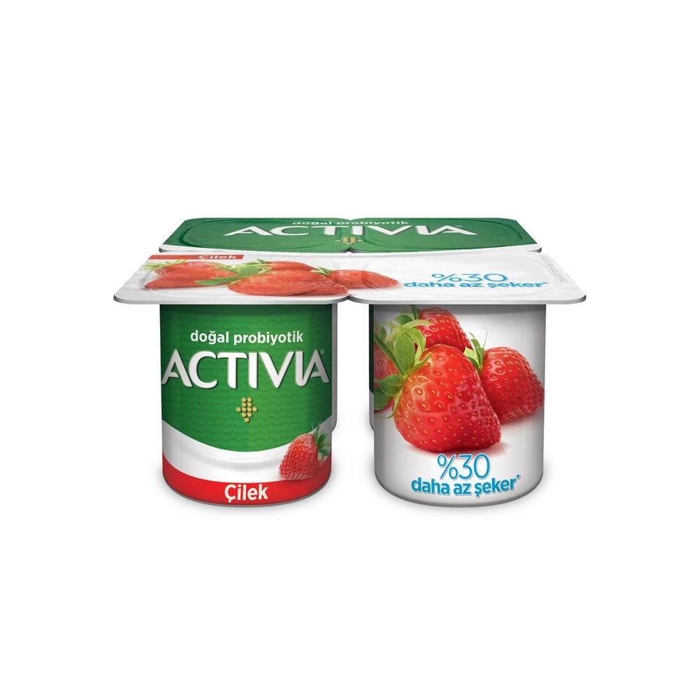 DANONE ACTIVIA ÇİLEK 4 X 110 GR