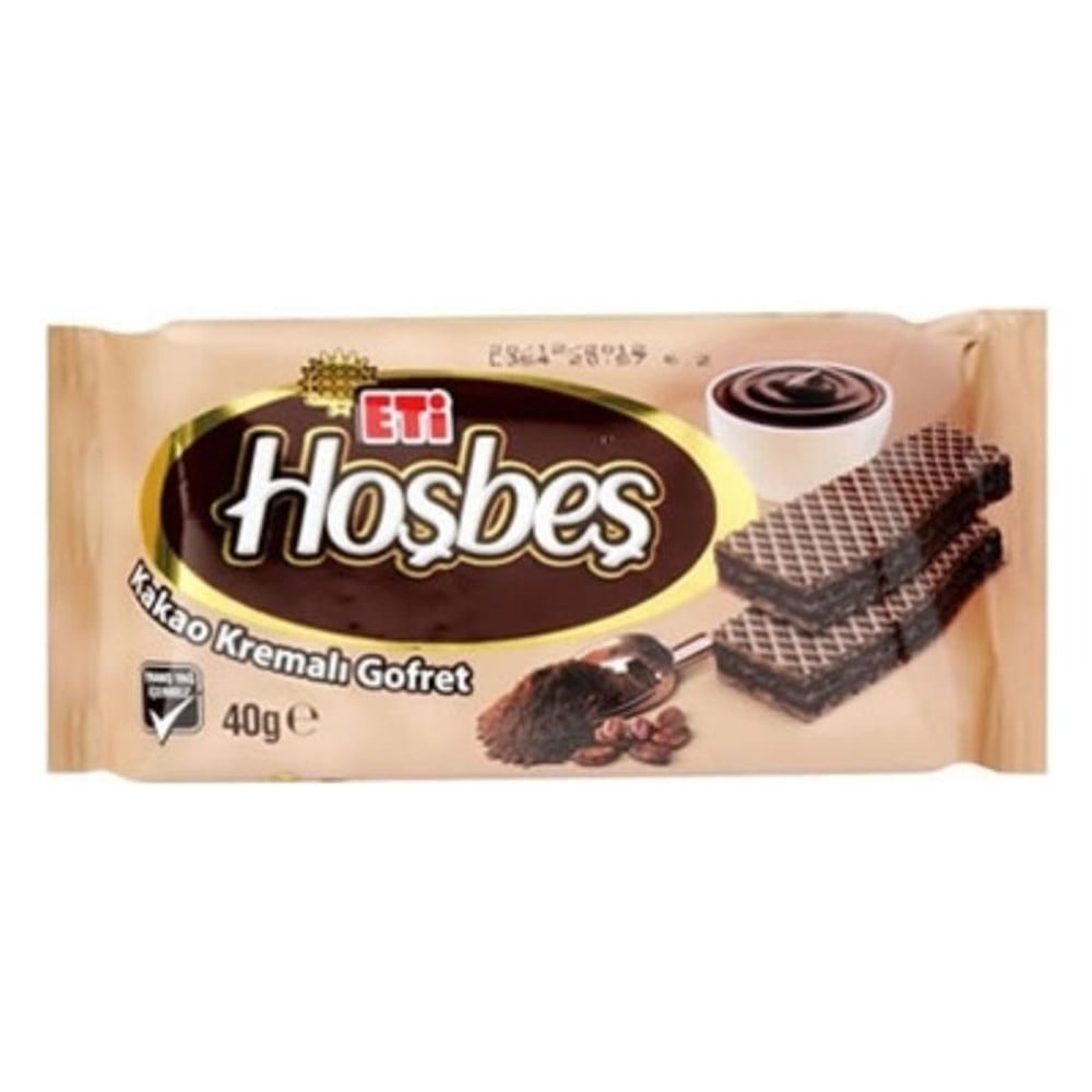 ETİ HOŞBEŞ GOFRET KAKAOLU 40GR
