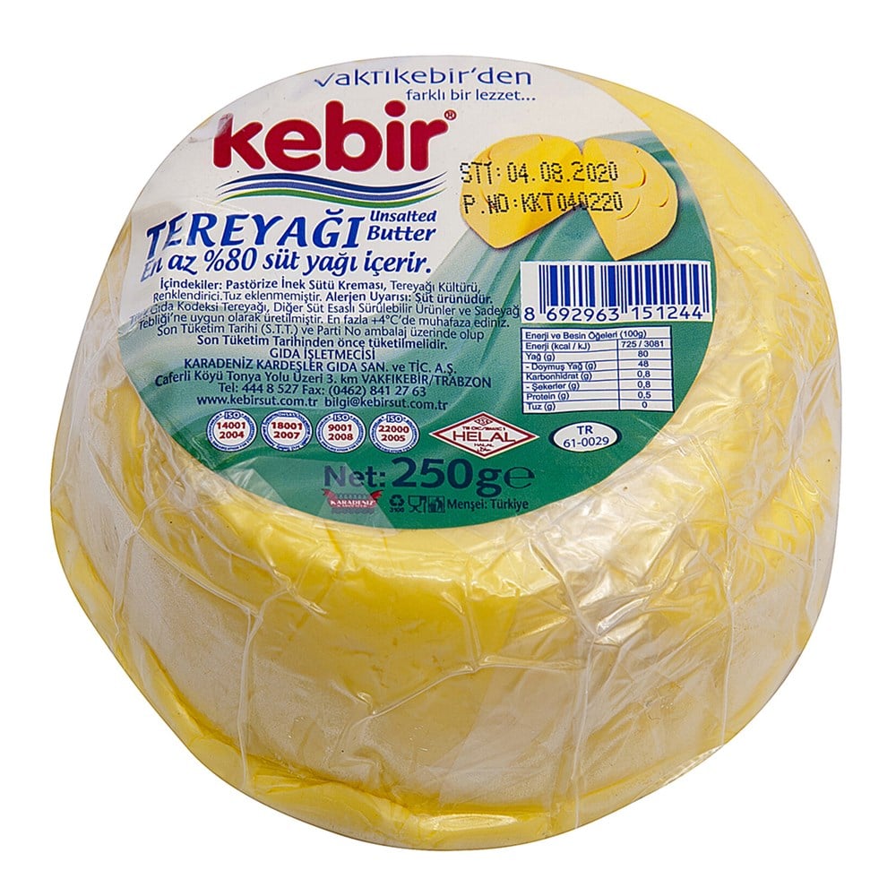 KEBİR TEREYAĞ 250 GR