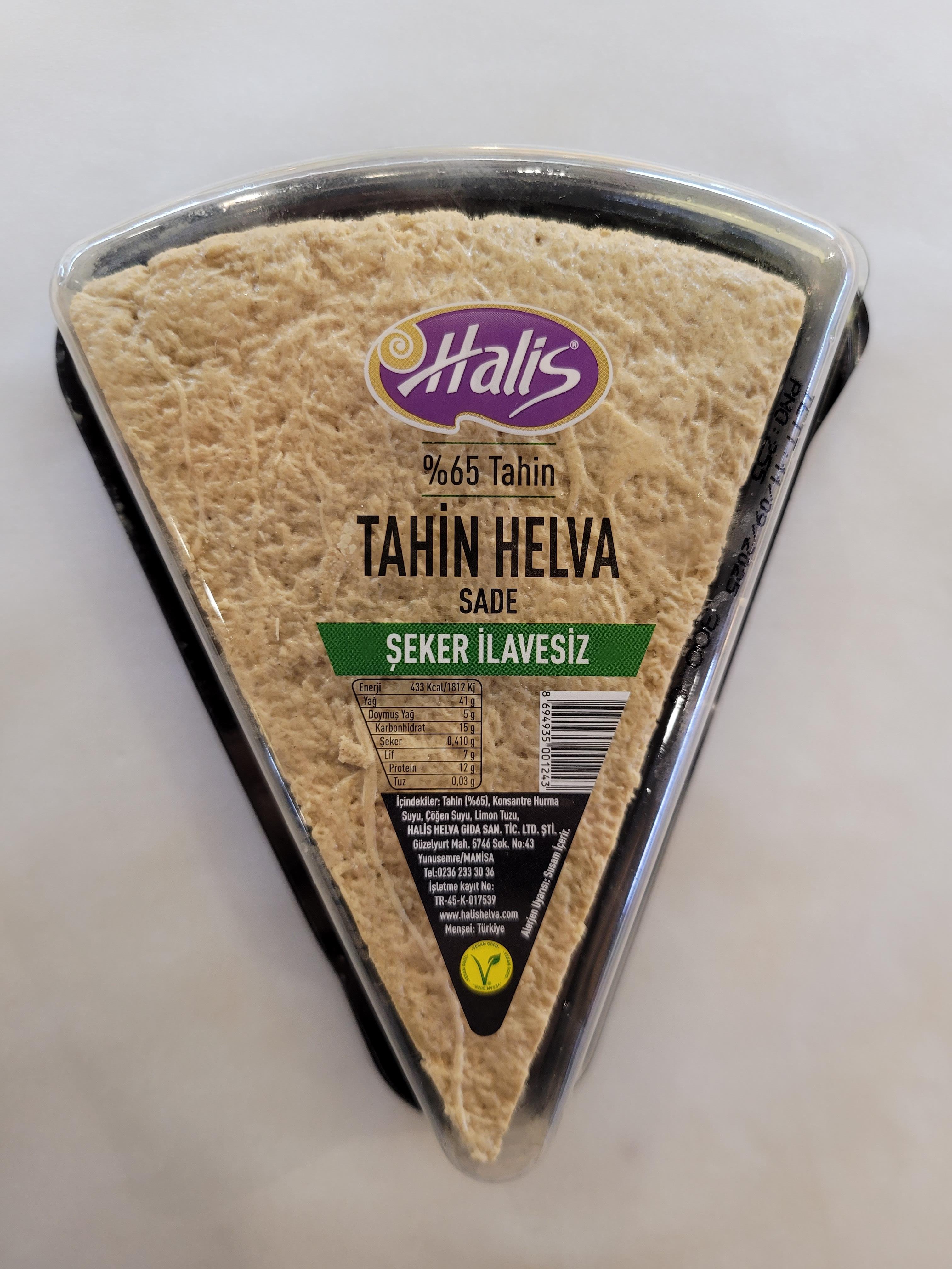 HALİS ŞEKERSİZ SADE HELVA 300GR