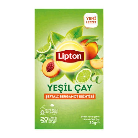 LİPTON YEŞİL ÇAY ŞEFTALİ 20Lİ