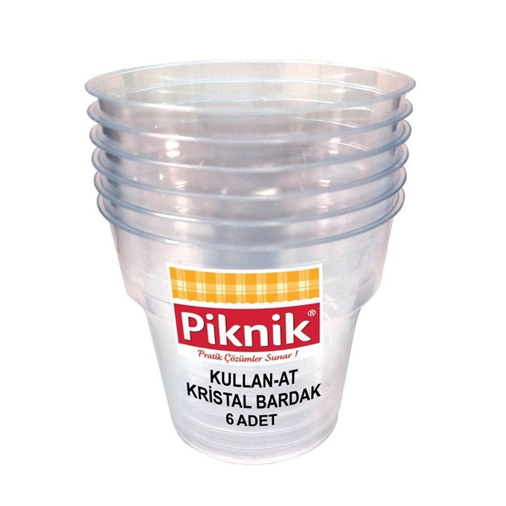 PİKNİK BARDAK ŞEFFAF 6 LI