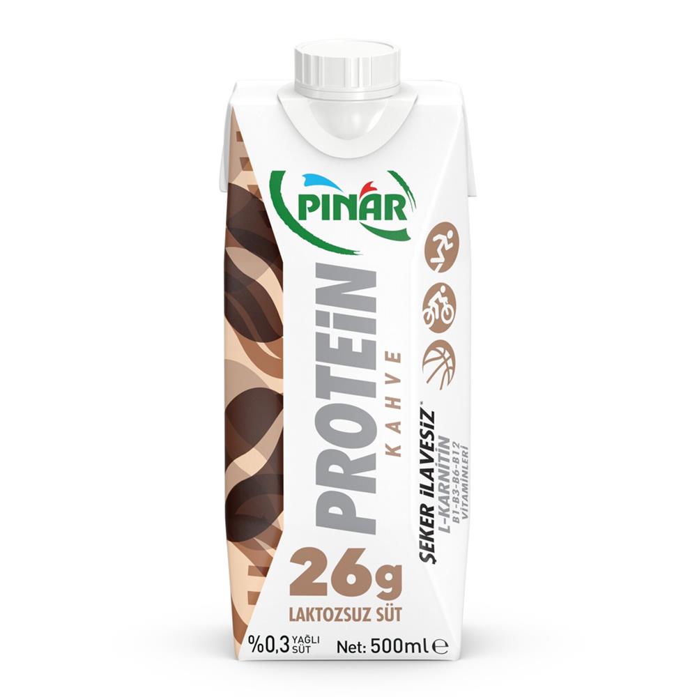 PINAR PROTEİN SÜT KAHVELİ 500ML