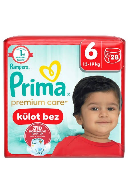 PRİMA NO:6 KÜLOT BEZ İKİZ 28'Lİ PREMIUMCARE