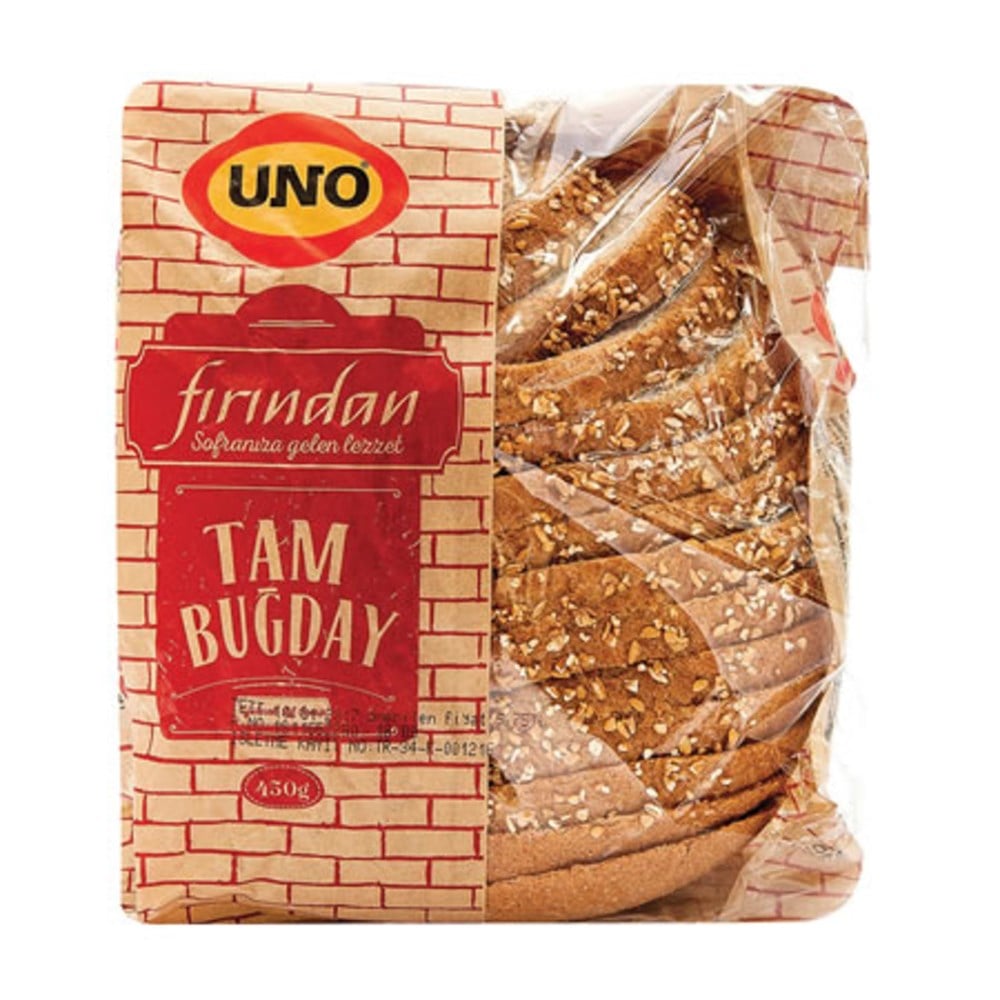 UNO FIRIN.TAM BUĞDAY EKMEK 450GR   