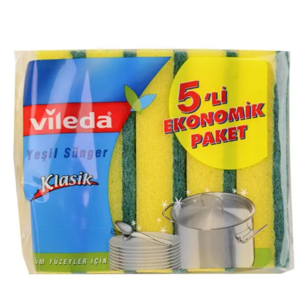 VİLEDA SÜNGER 5 Lİ DÜZ
