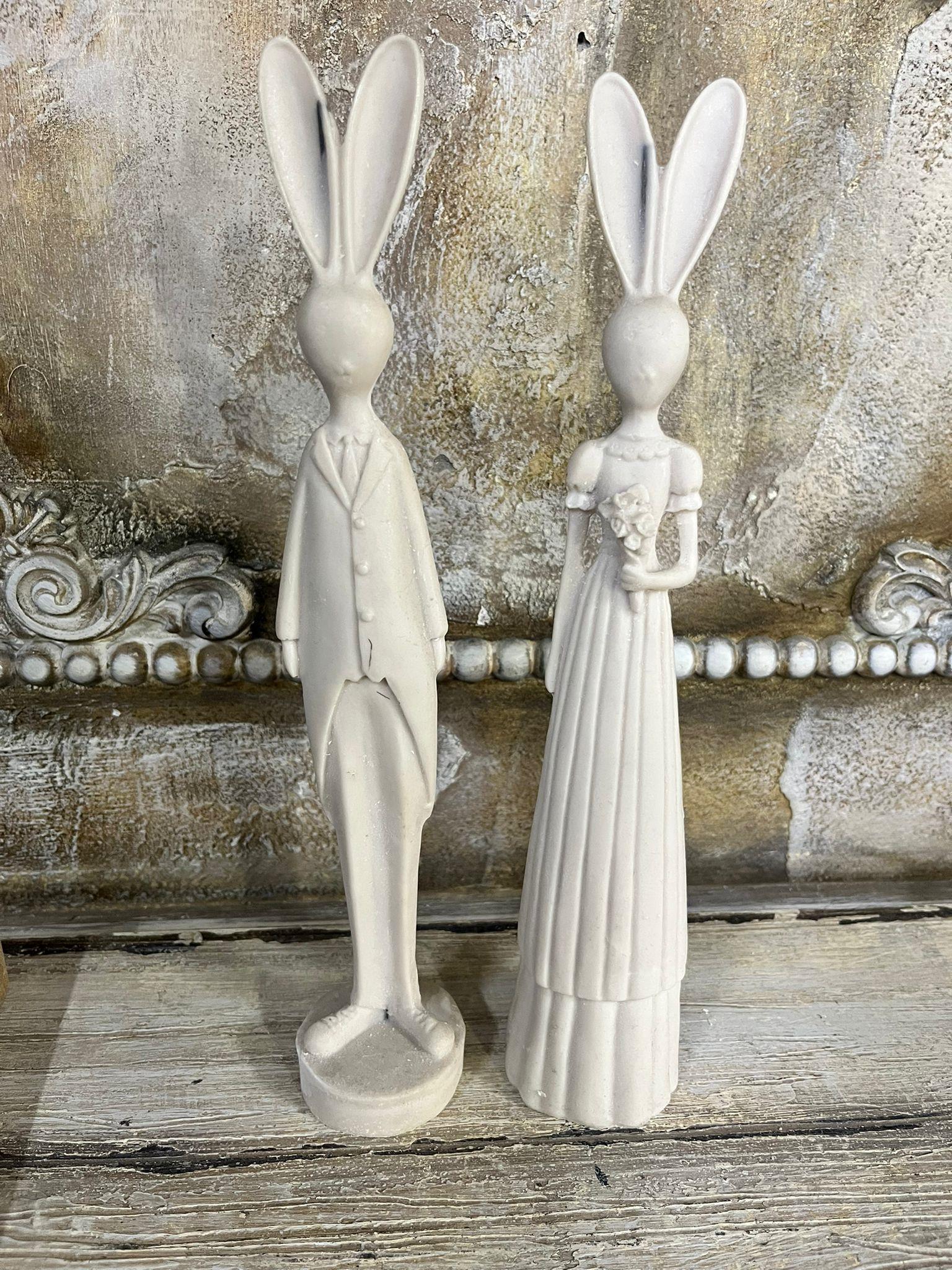 2 Li Tavşan Gelin Damat Set 26X8 CM