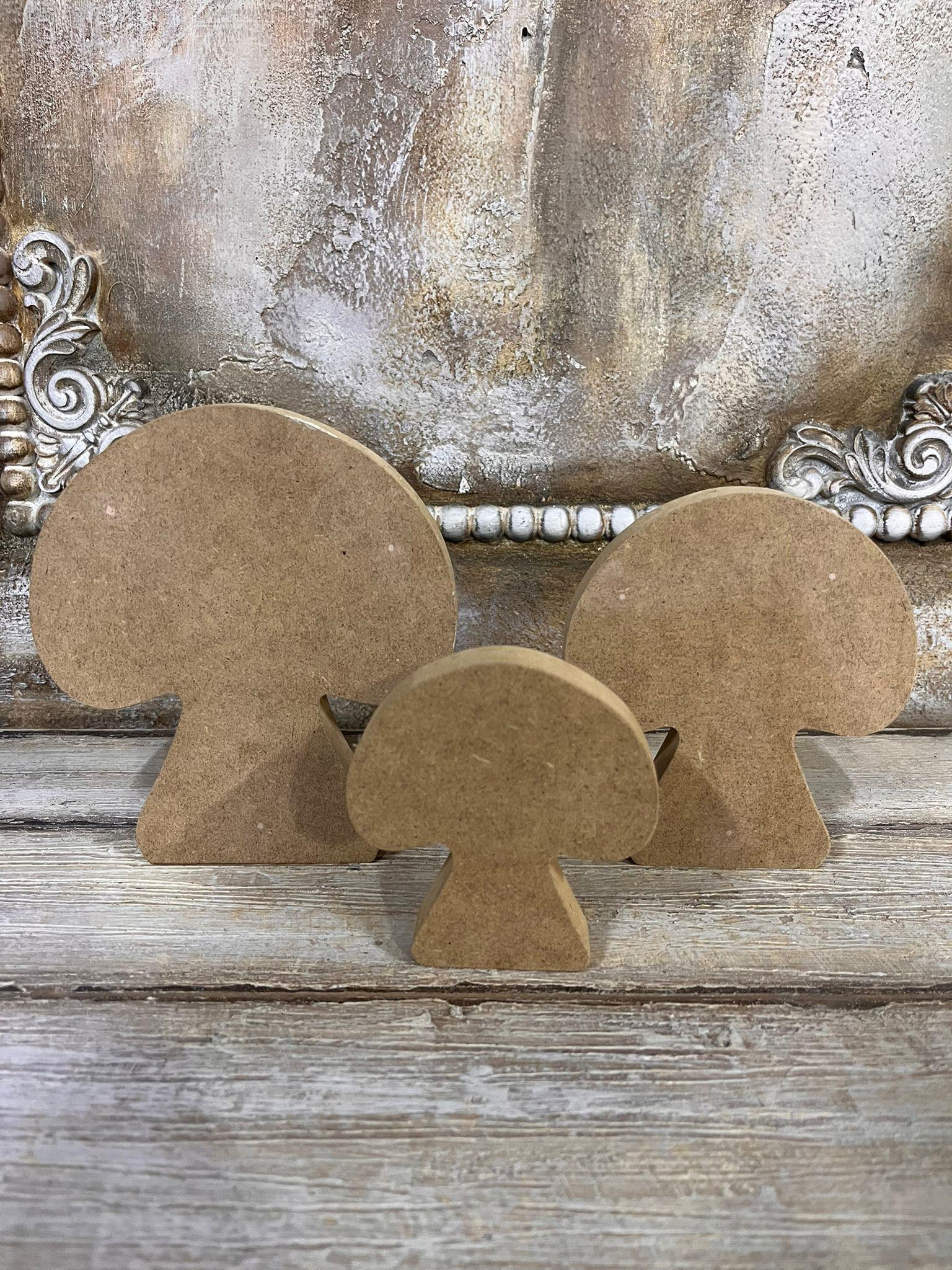 3LÜ MANTAR SET 15,5X13,5/13X11/9,5X7,5 CM