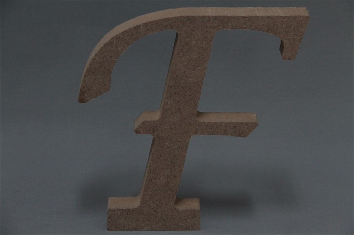 Ahşap  Harf-F \ 14X15cm