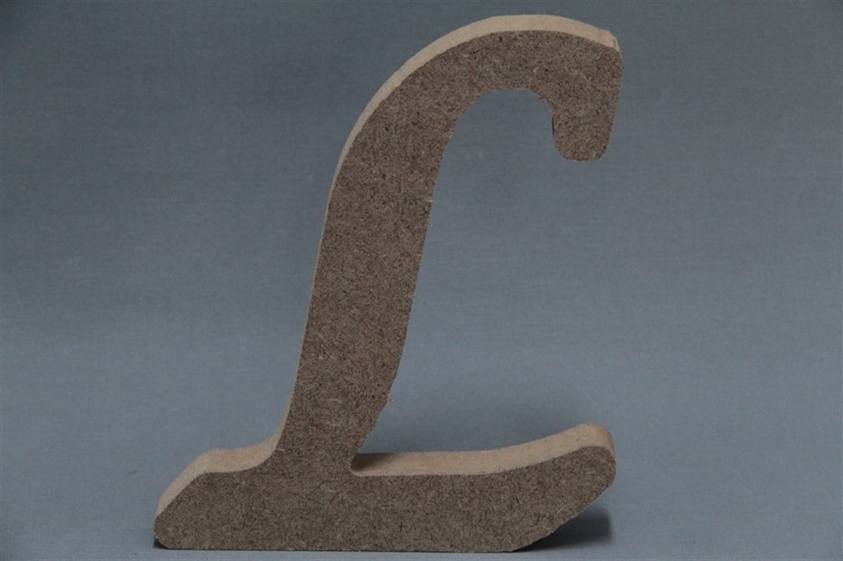 Ahşap  Harf-L \ 14X16cm