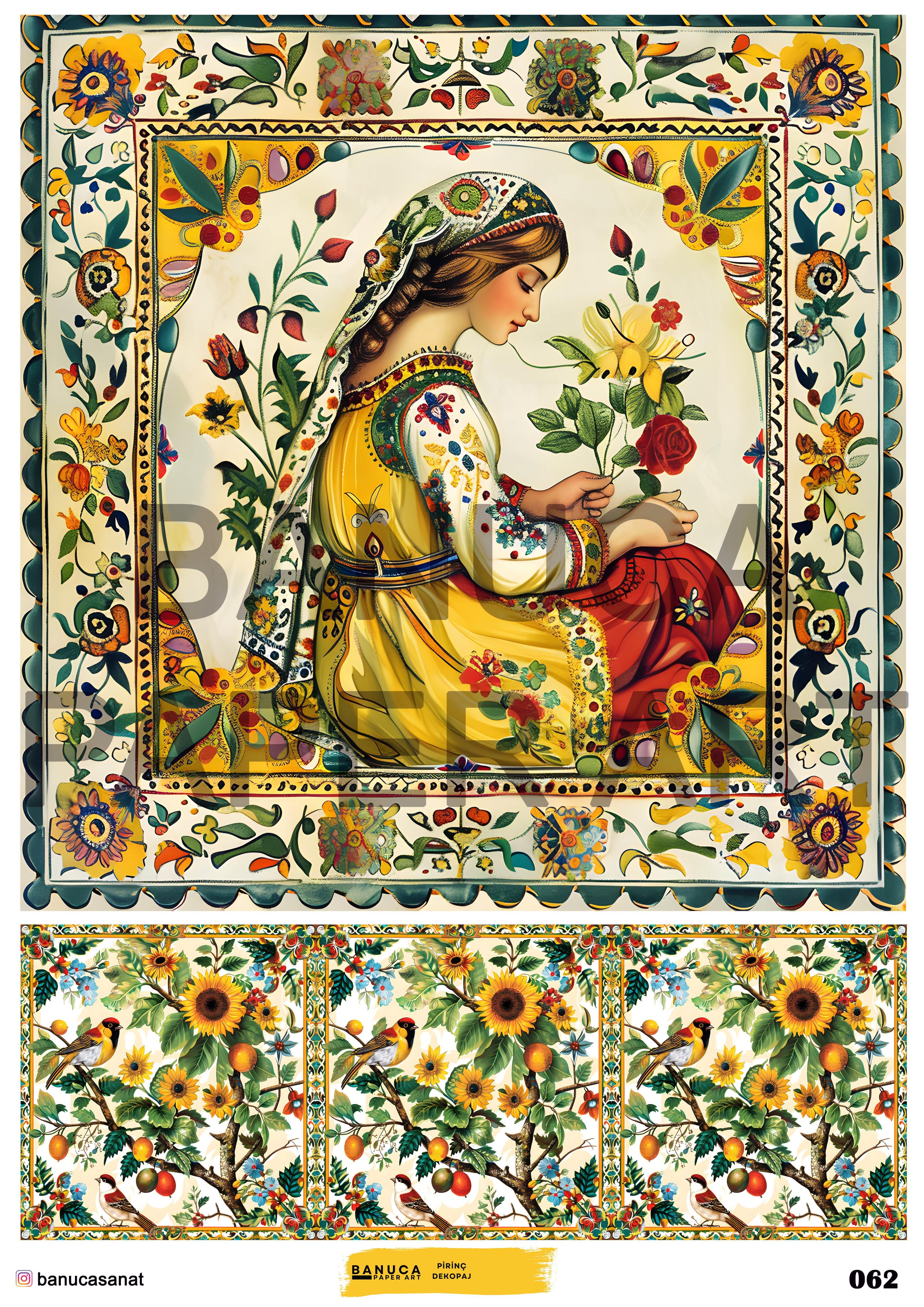 BANUCA PAPER ART PİRİNÇ KAĞIDI 42X30 CM