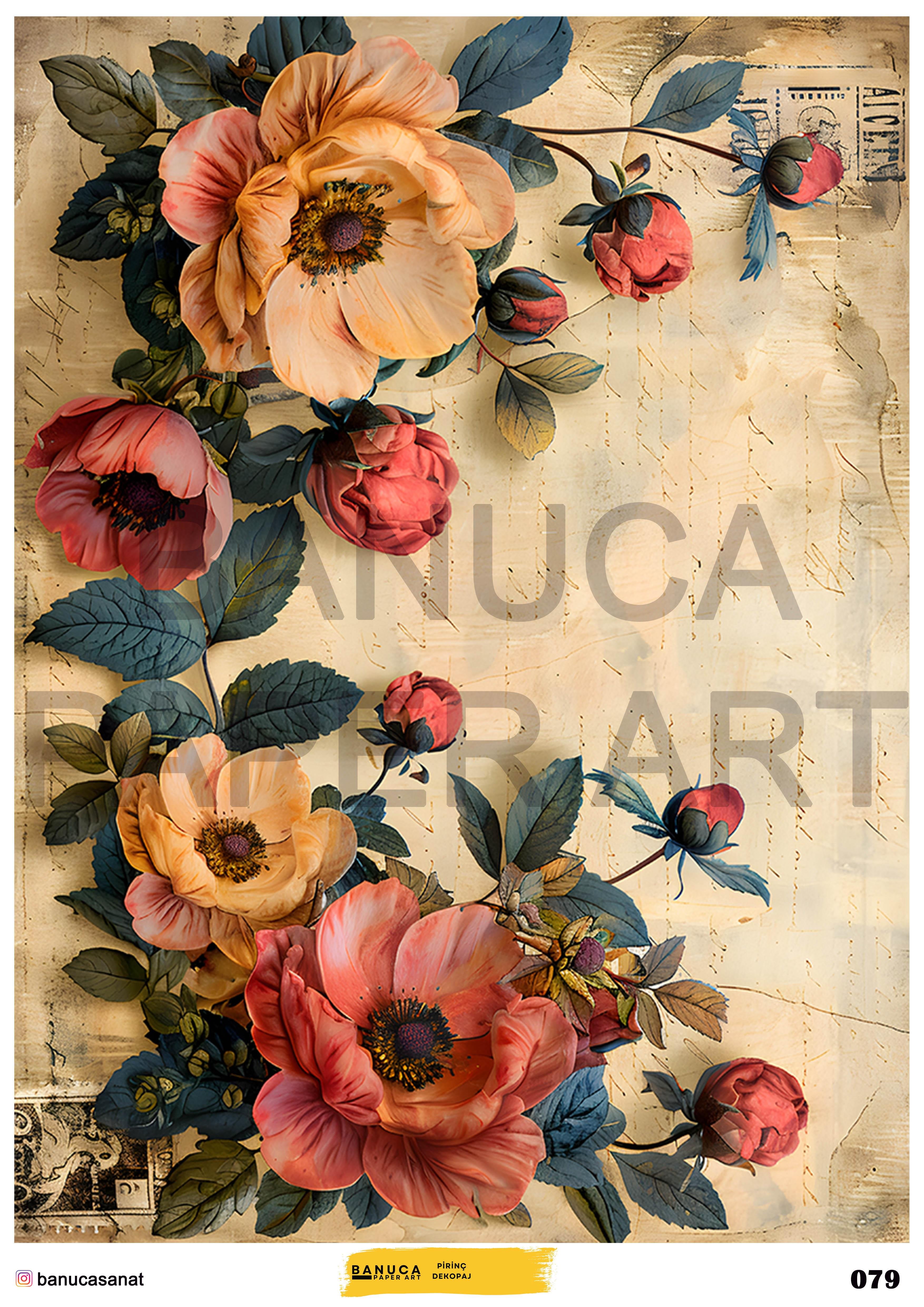 BANUCA PAPER ART PİRİNÇ KAĞIDI 42X30 CM
