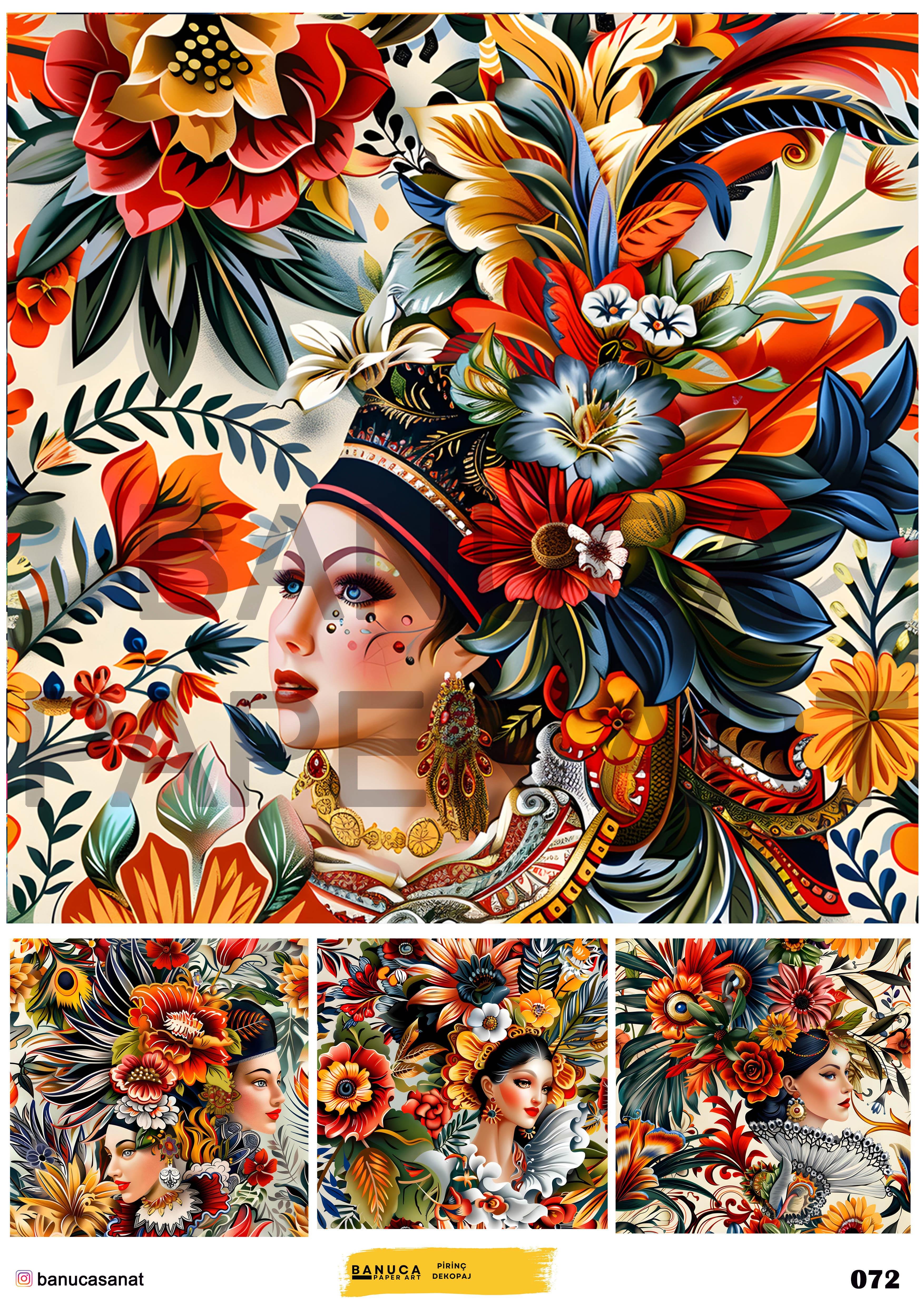 BANUCA PAPER ART PİRİNÇ KAĞIDI 42X30 CM
