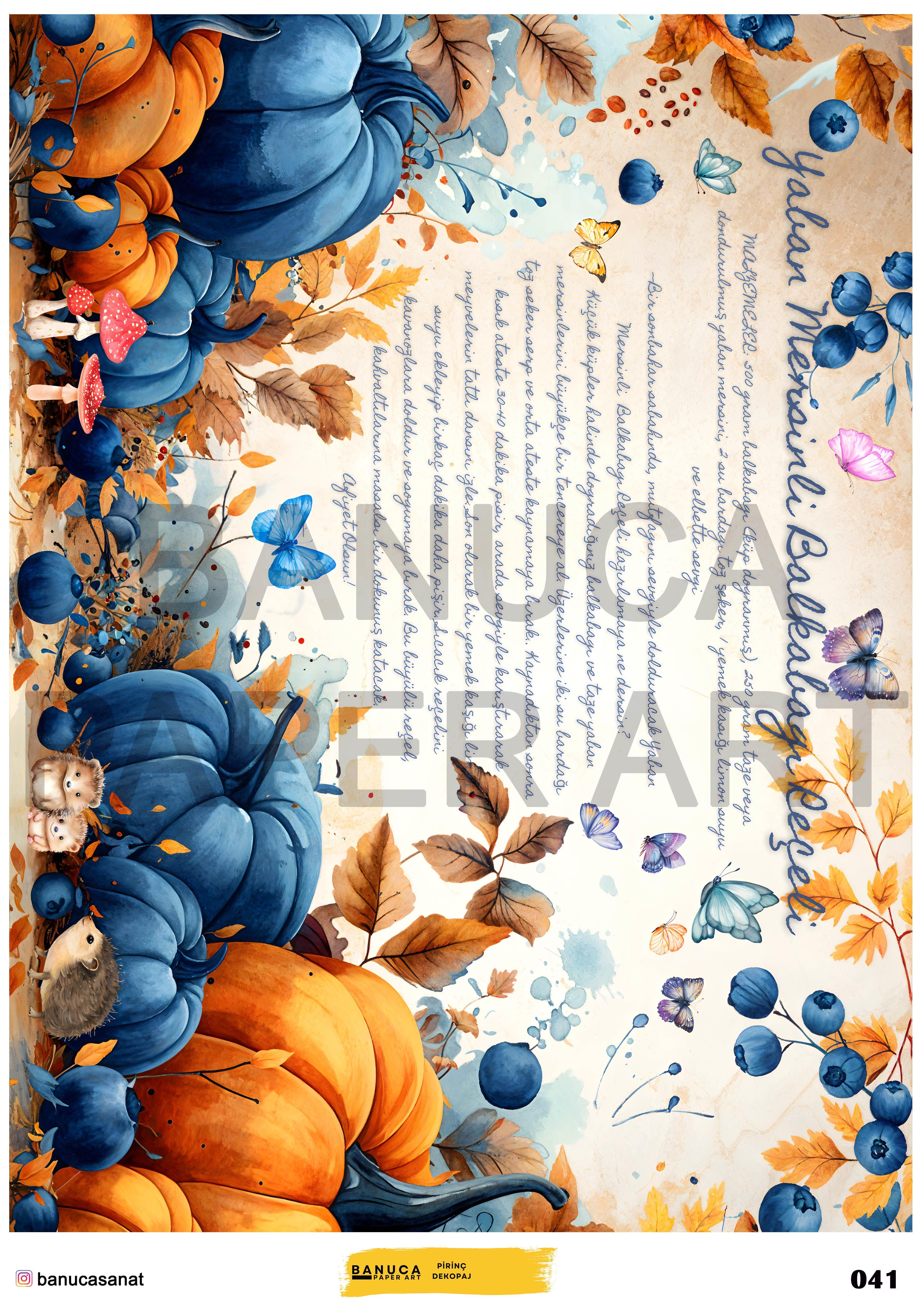 BANUCA PAPER ART PİRİNÇ KAĞIDI 42X30 CM