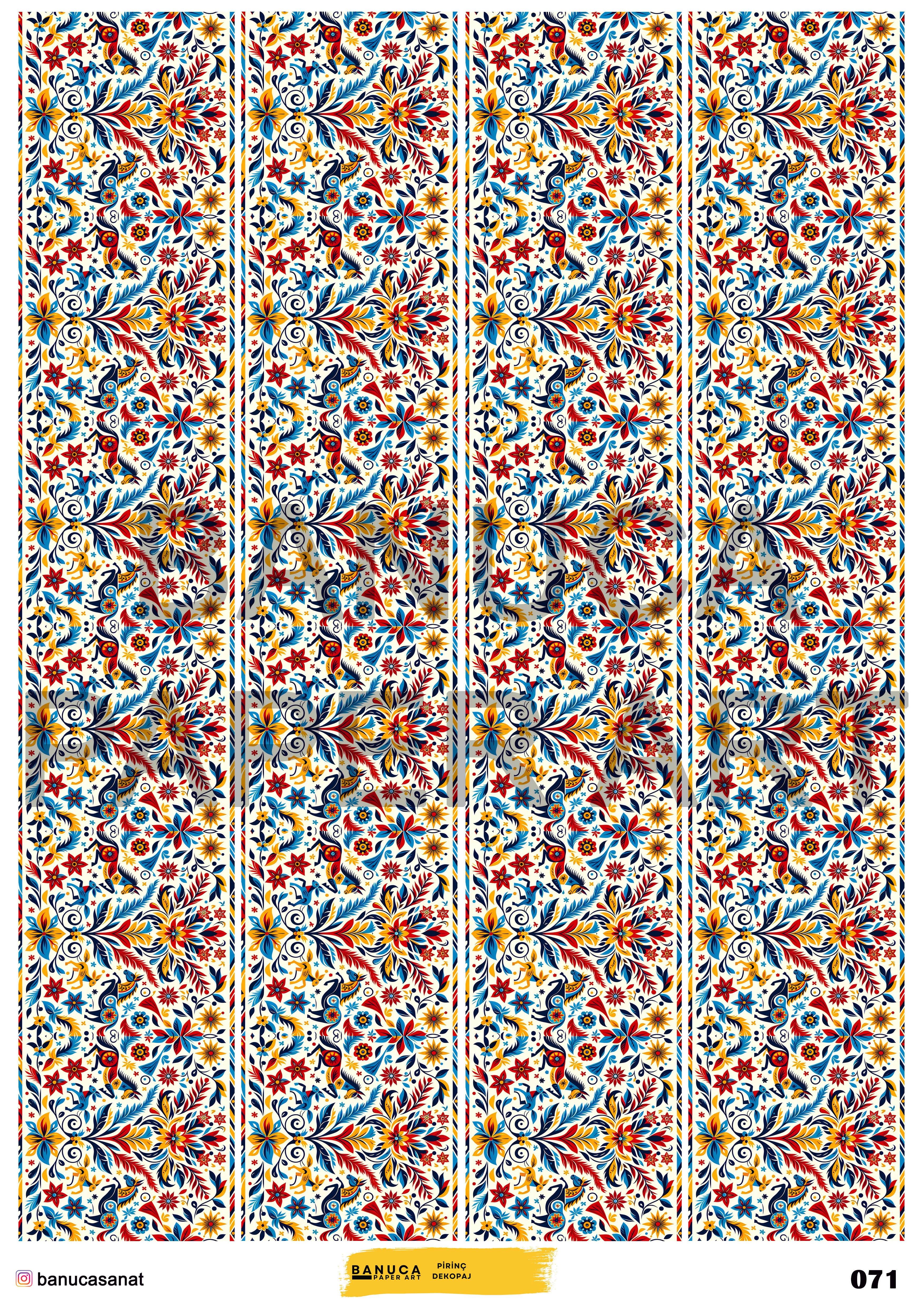 BANUCA PAPER ART PİRİNÇ KAĞIDI 42X30 CM