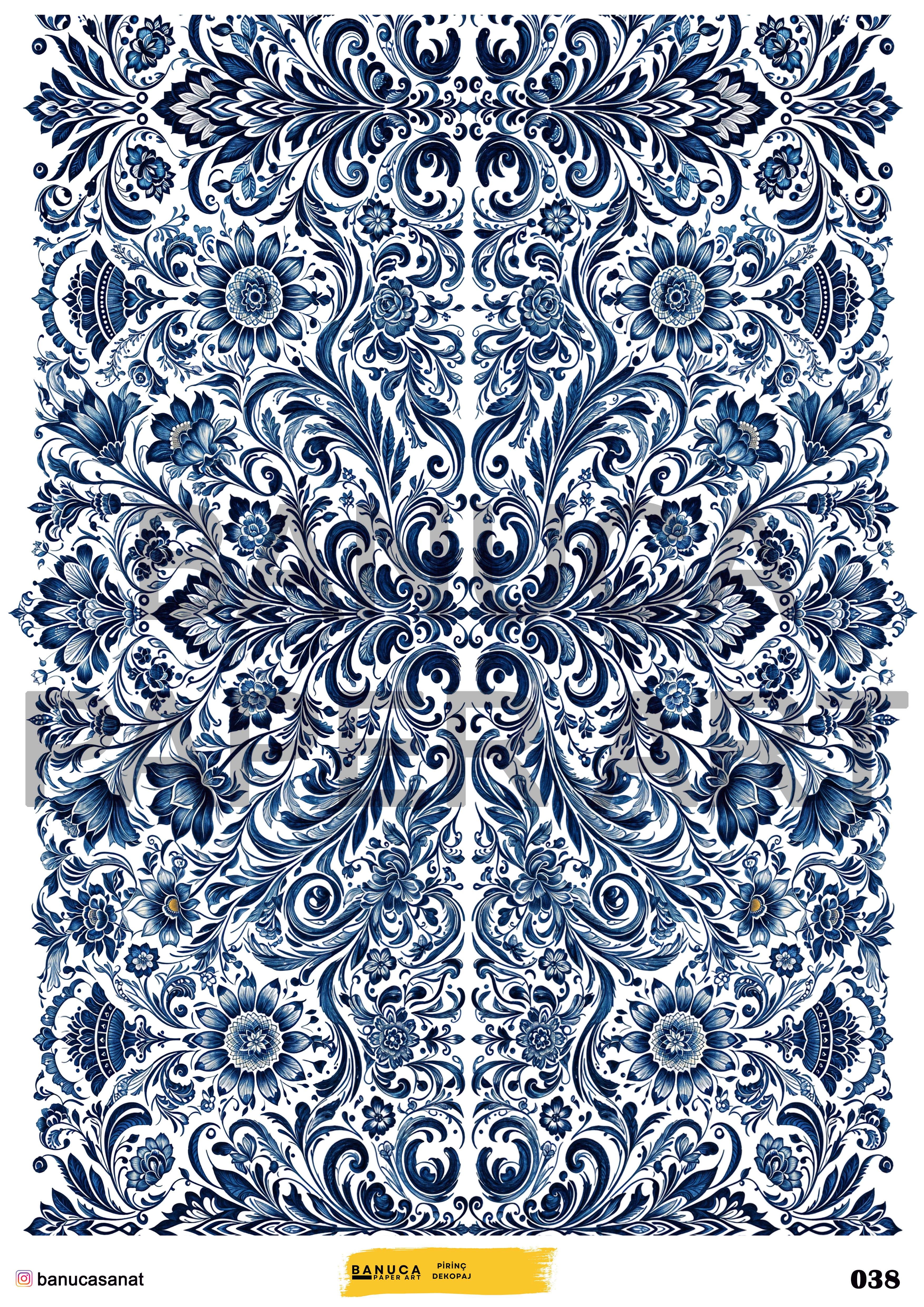 BANUCA PAPER ART PİRİNÇ KAĞIDI 42X30 CM