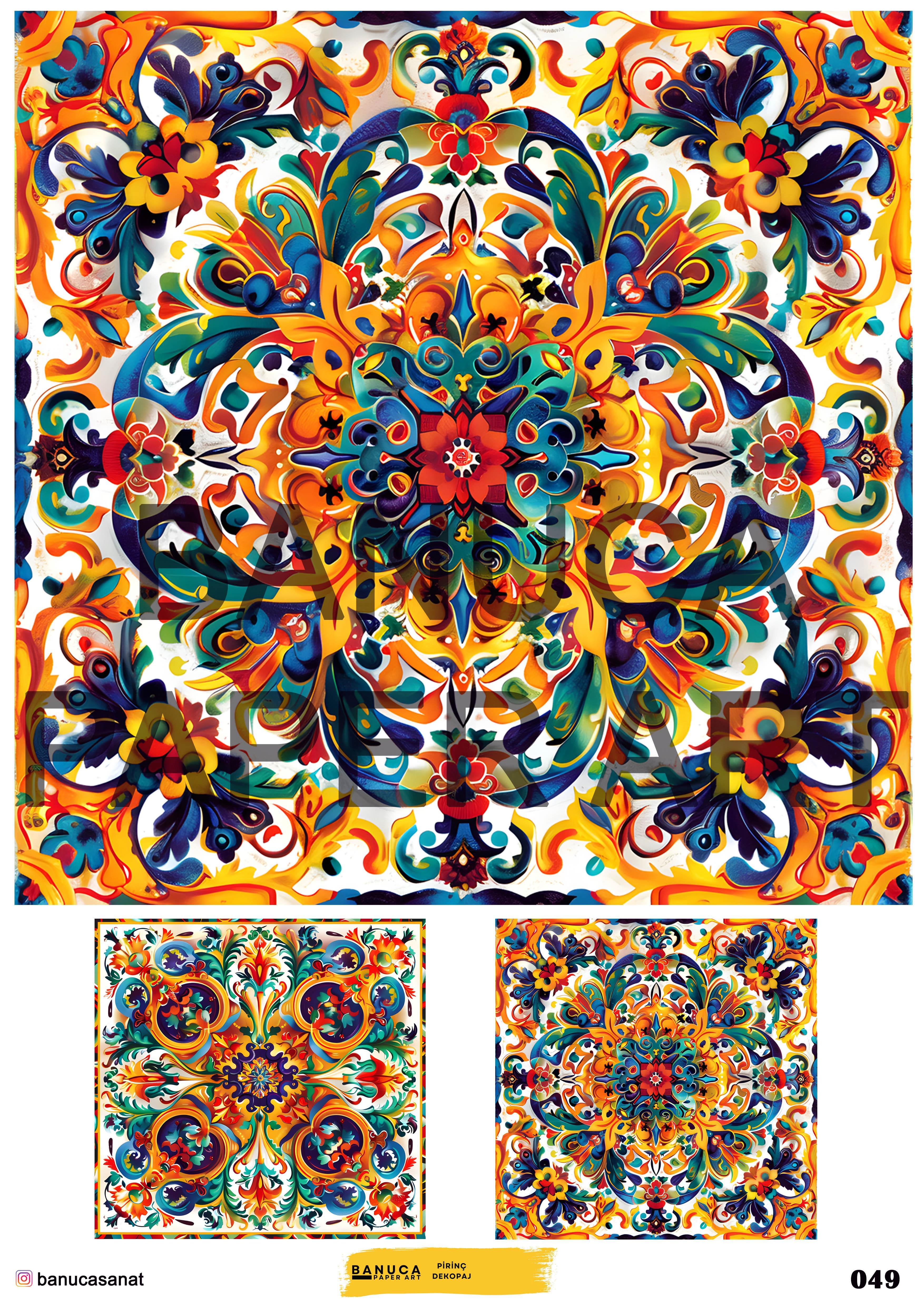 BANUCA PAPER ART PİRİNÇ KAĞIDI 42X30 CM