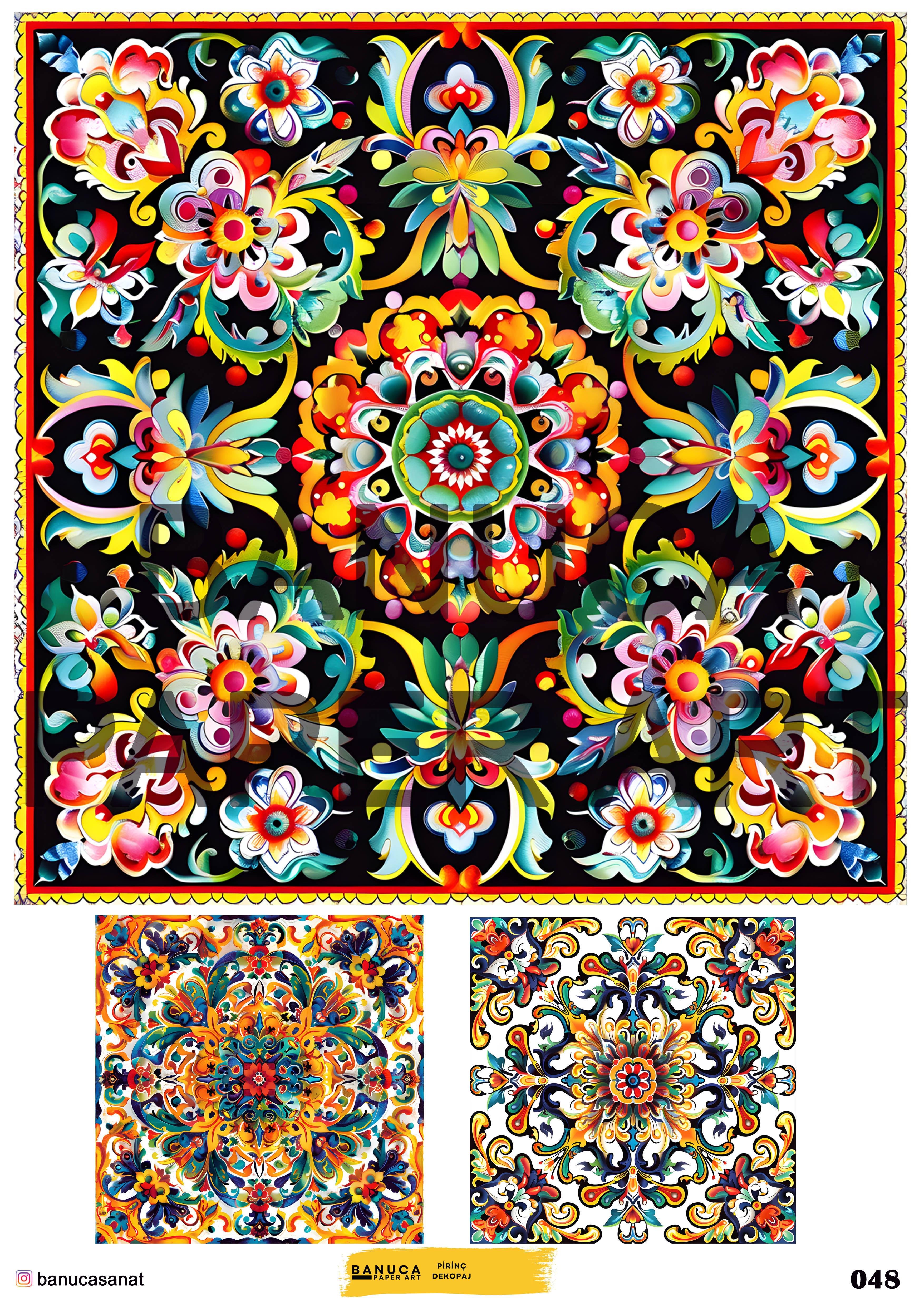 BANUCA PAPER ART PİRİNÇ KAĞIDI 42X30 CM
