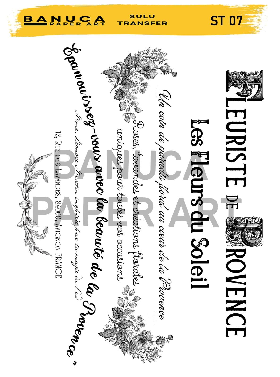 BANUCA PAPER ART SULU TRANSFER