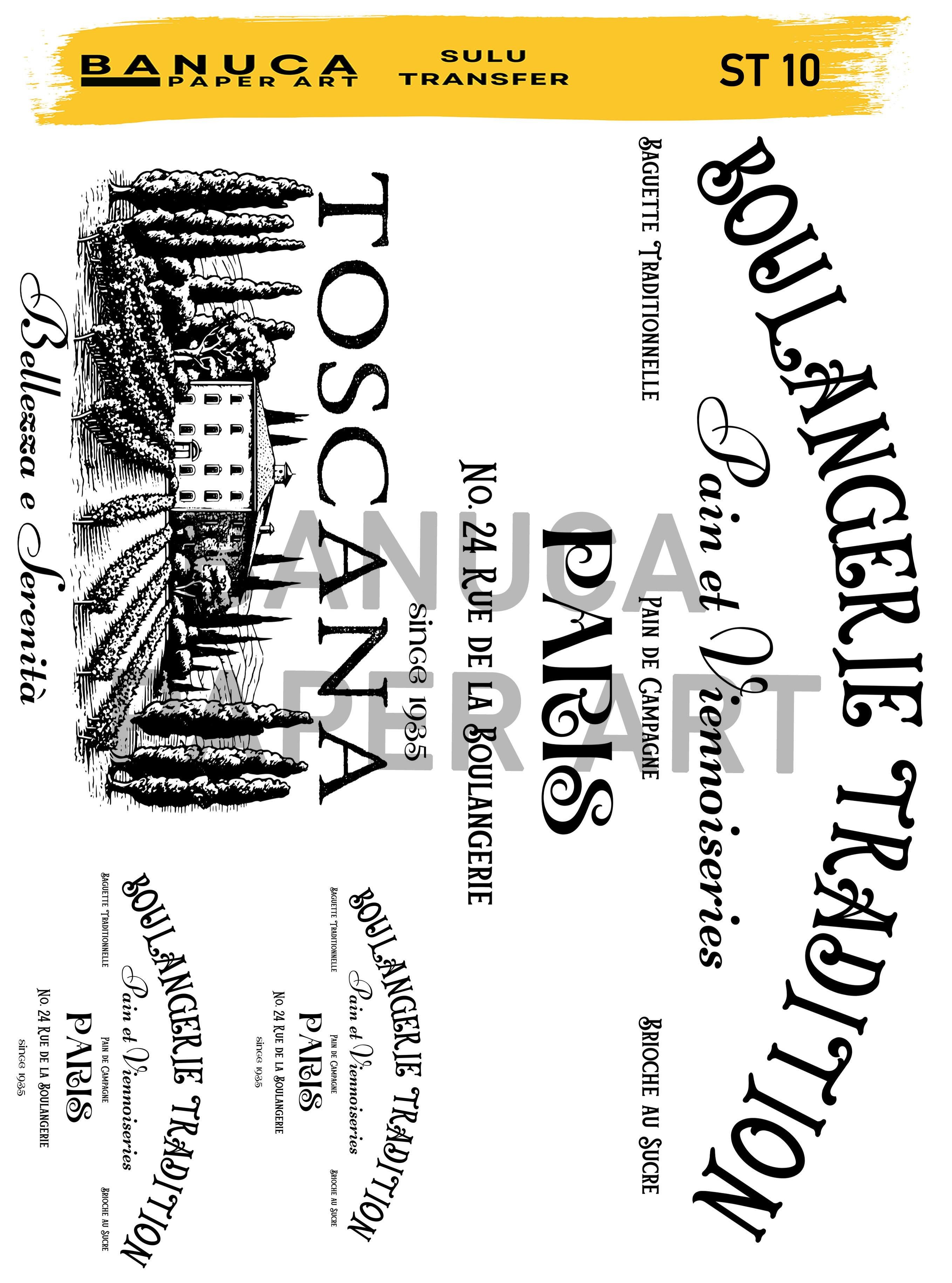 BANUCA PAPER ART SULU TRANSFER