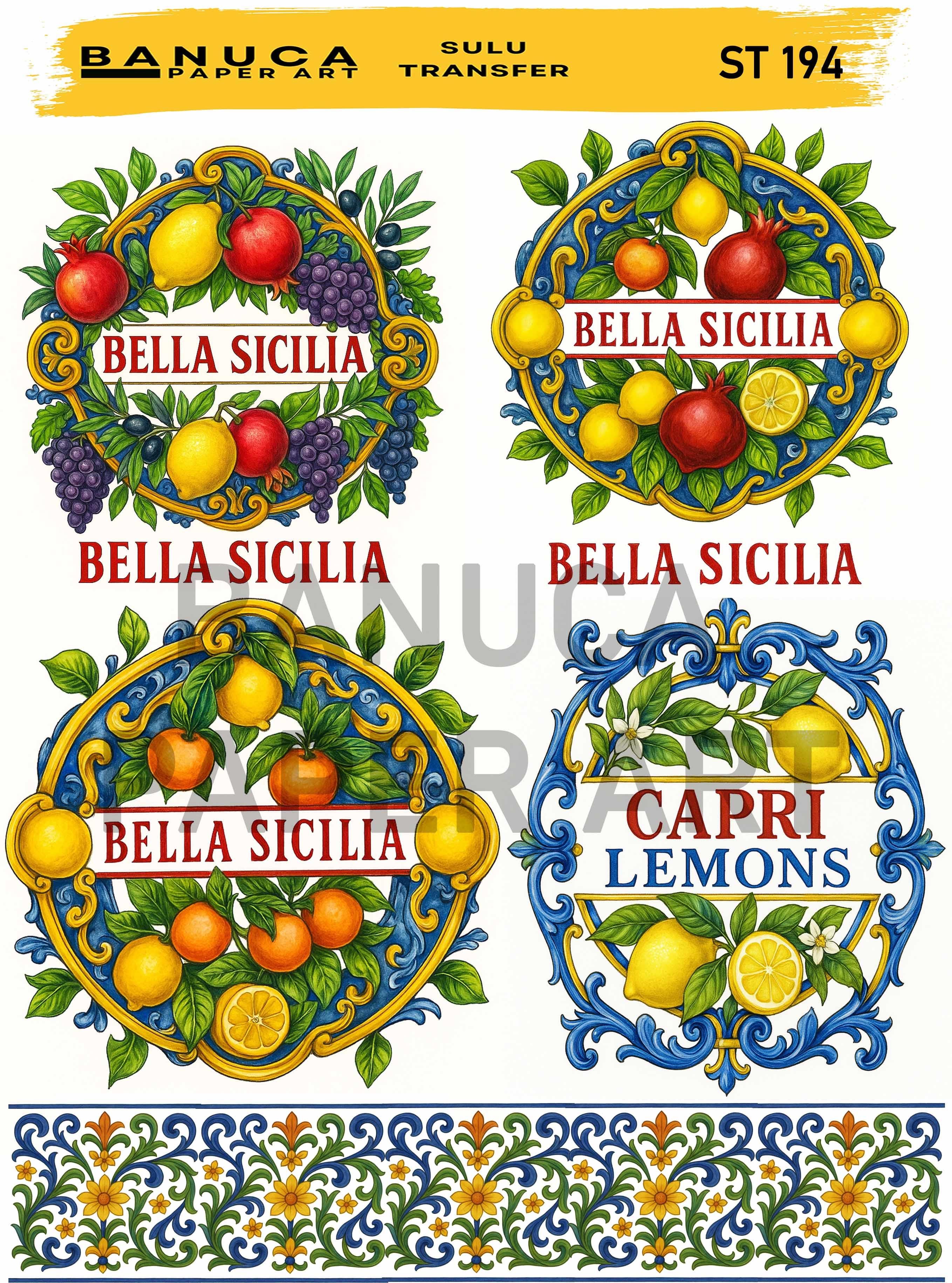 BANUCA PAPER ART SULU TRANSFER